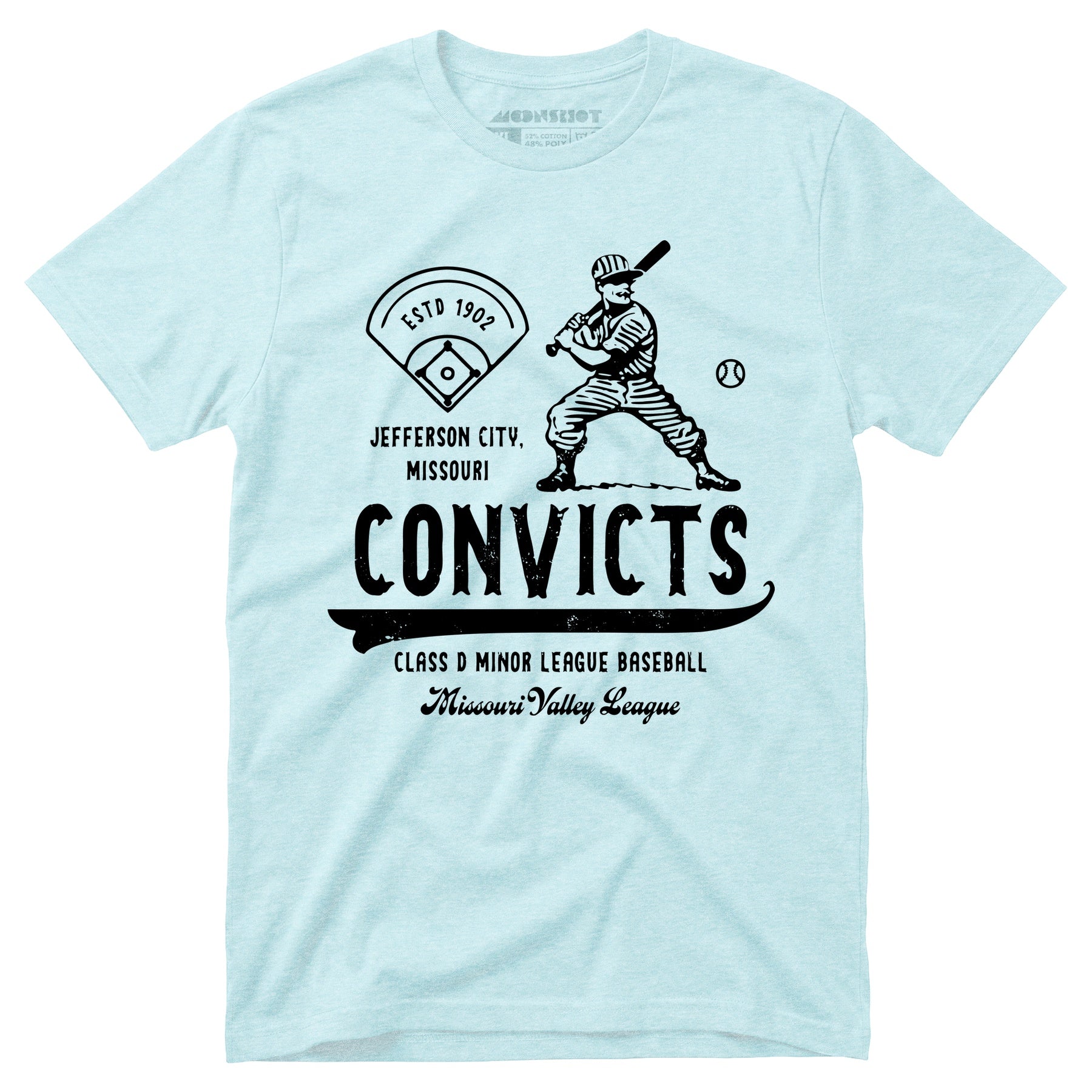 Jefferson City Convicts - Missouri - Vintage Defunct Baseball Teams - Unisex T-Shirt