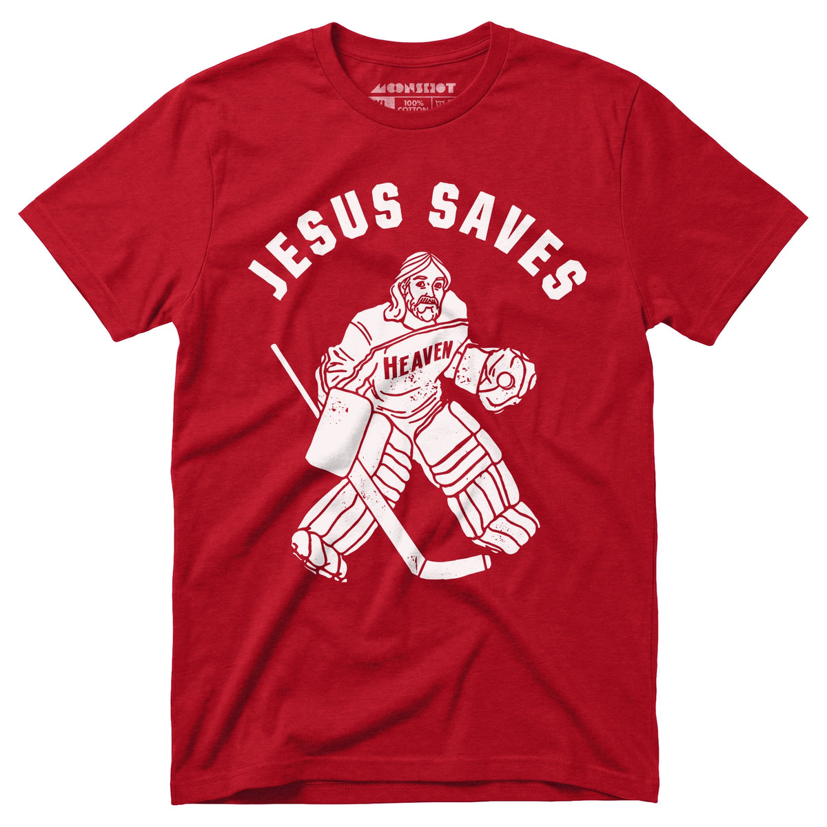 Jesus Saves - Hockey - Unisex T-Shirt – m00nshot
