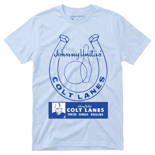 Johnny Unitas Colt Lanes - Maryland - Vintage Bowling Alley - Unisex T-Shirt