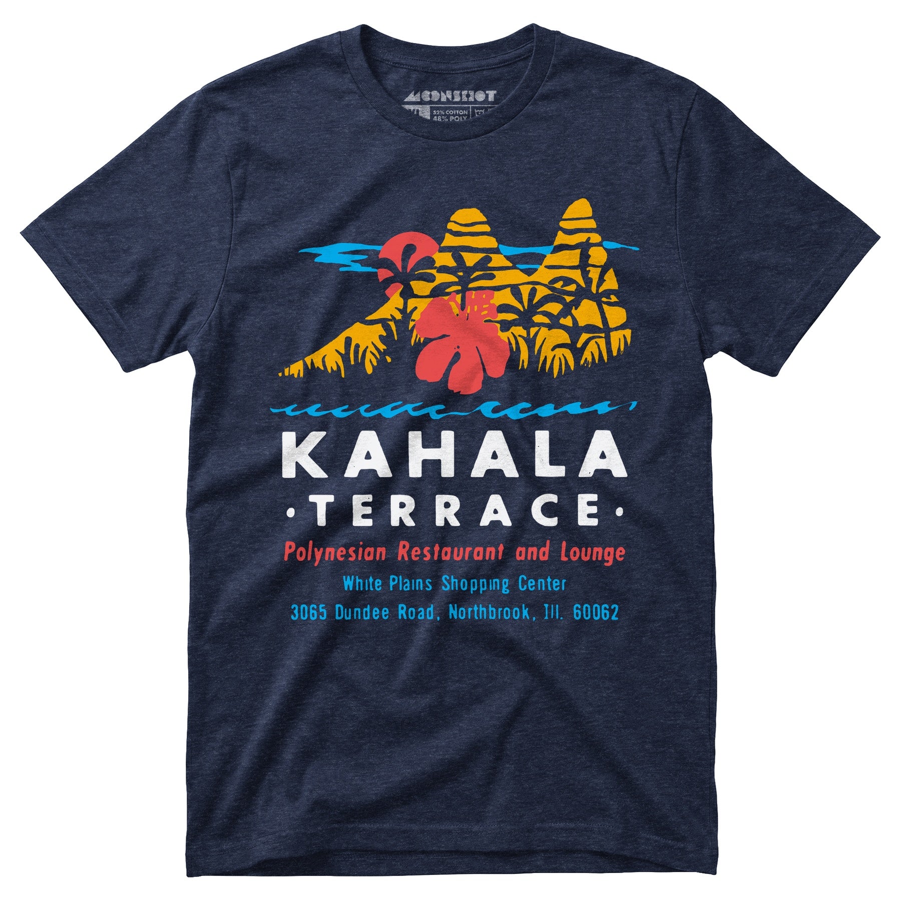 Kahala Terrace - White Plains, IL - Vintage Tiki Bar - Unisex T-Shirt