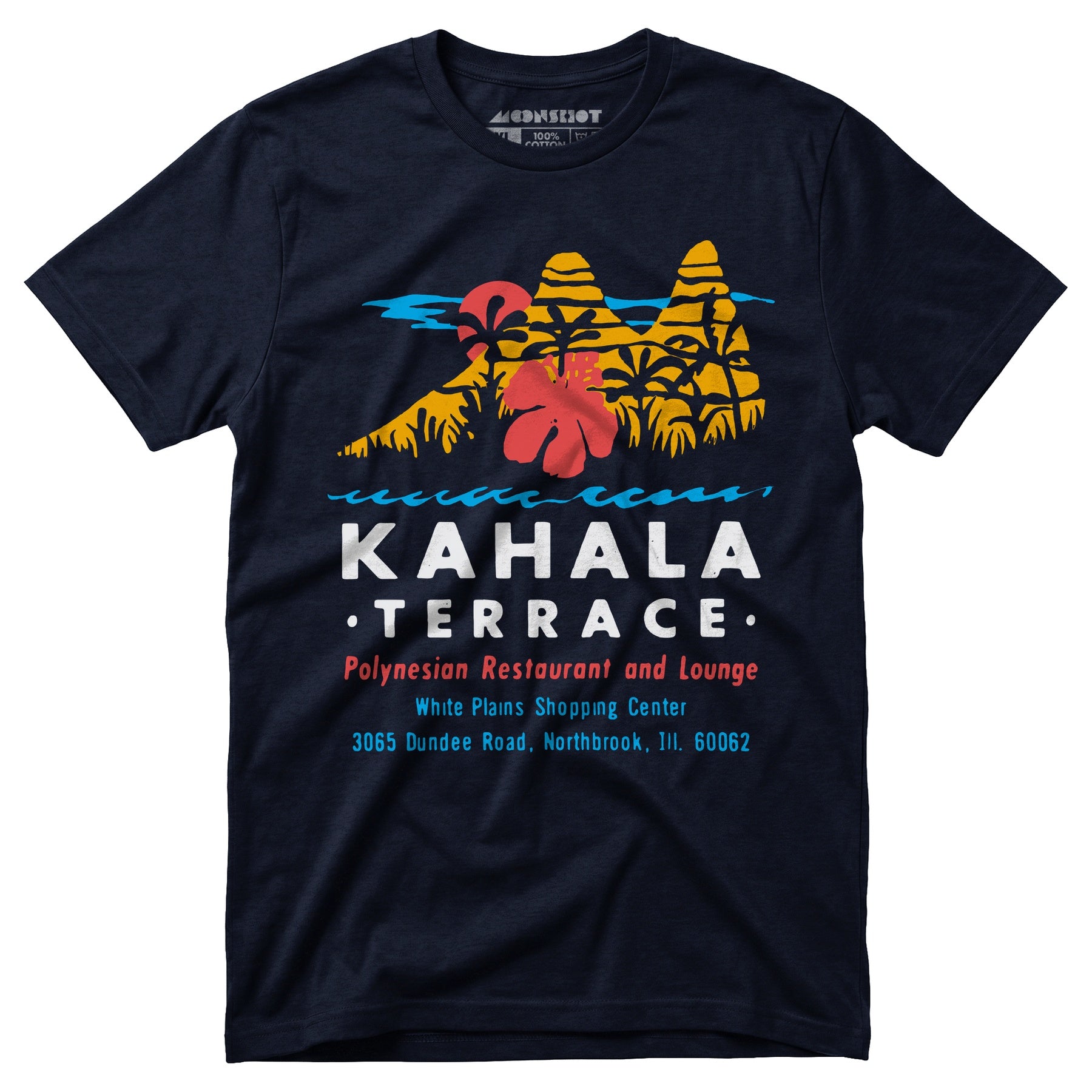 Kahala Terrace - White Plains, IL - Vintage Tiki Bar - Unisex T-Shirt
