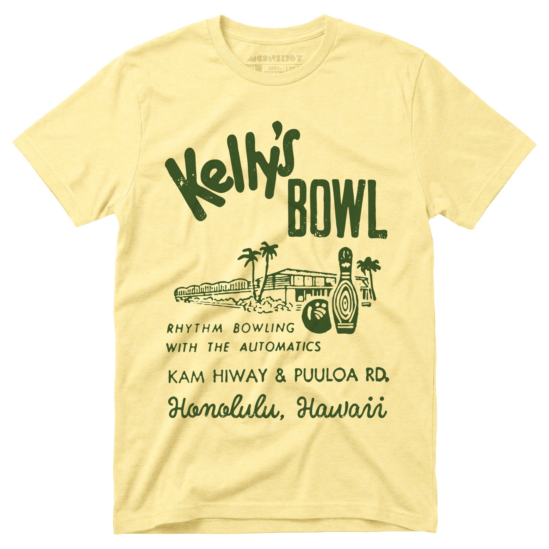 Kelly's Bowl - Honolulu, HI - Vintage Bowling Alley - Unisex T-Shirt