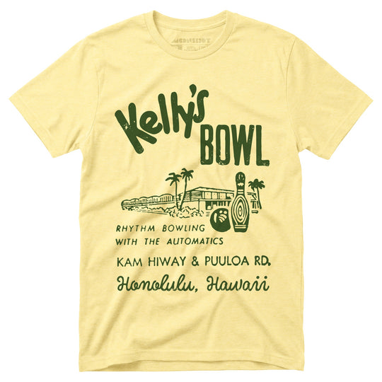 Kelly's Bowl - Honolulu, HI - Vintage Bowling Alley - Unisex T-Shirt