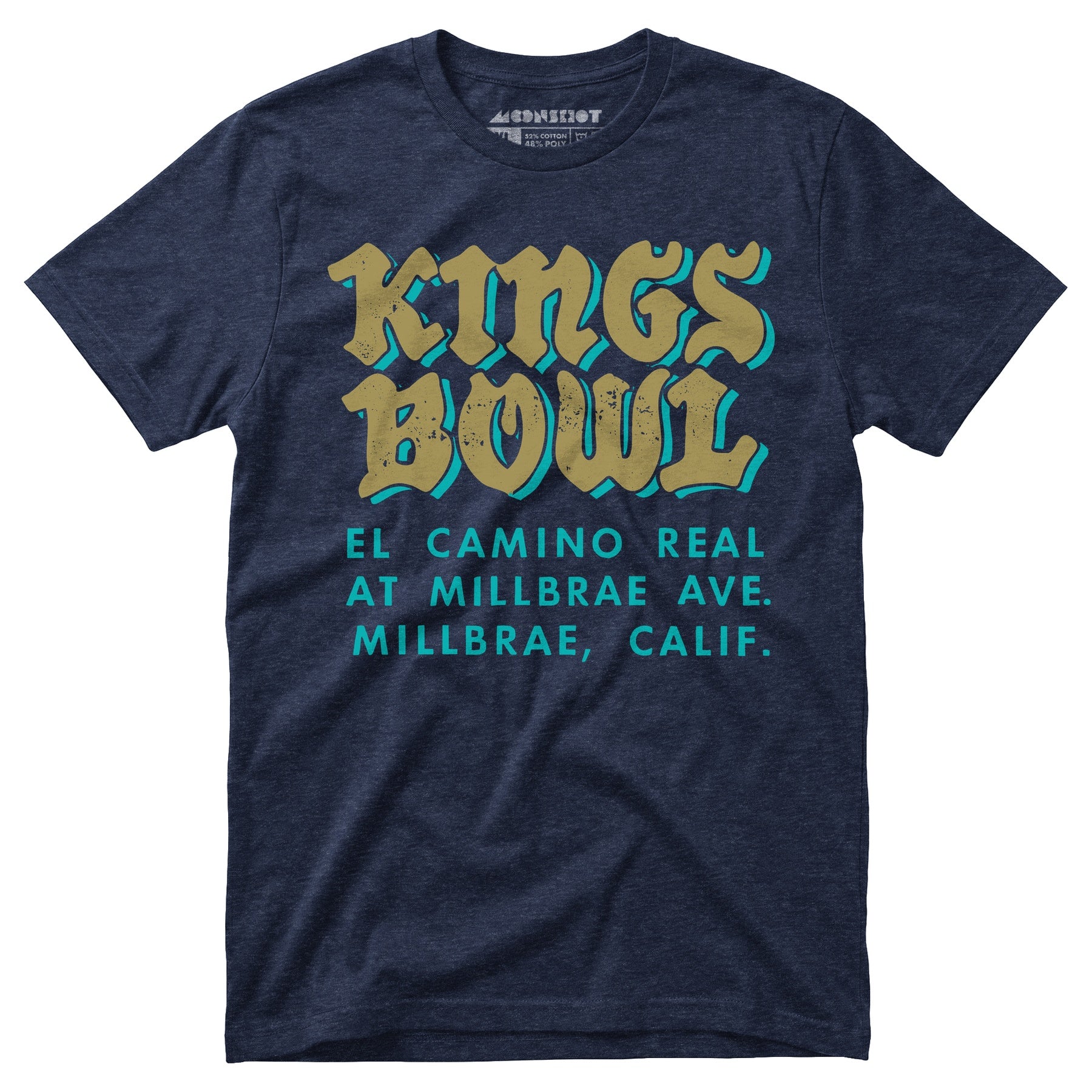 Kings Bowl - Millbrae, CA - Vintage Bowling Alley - Unisex T-Shirt