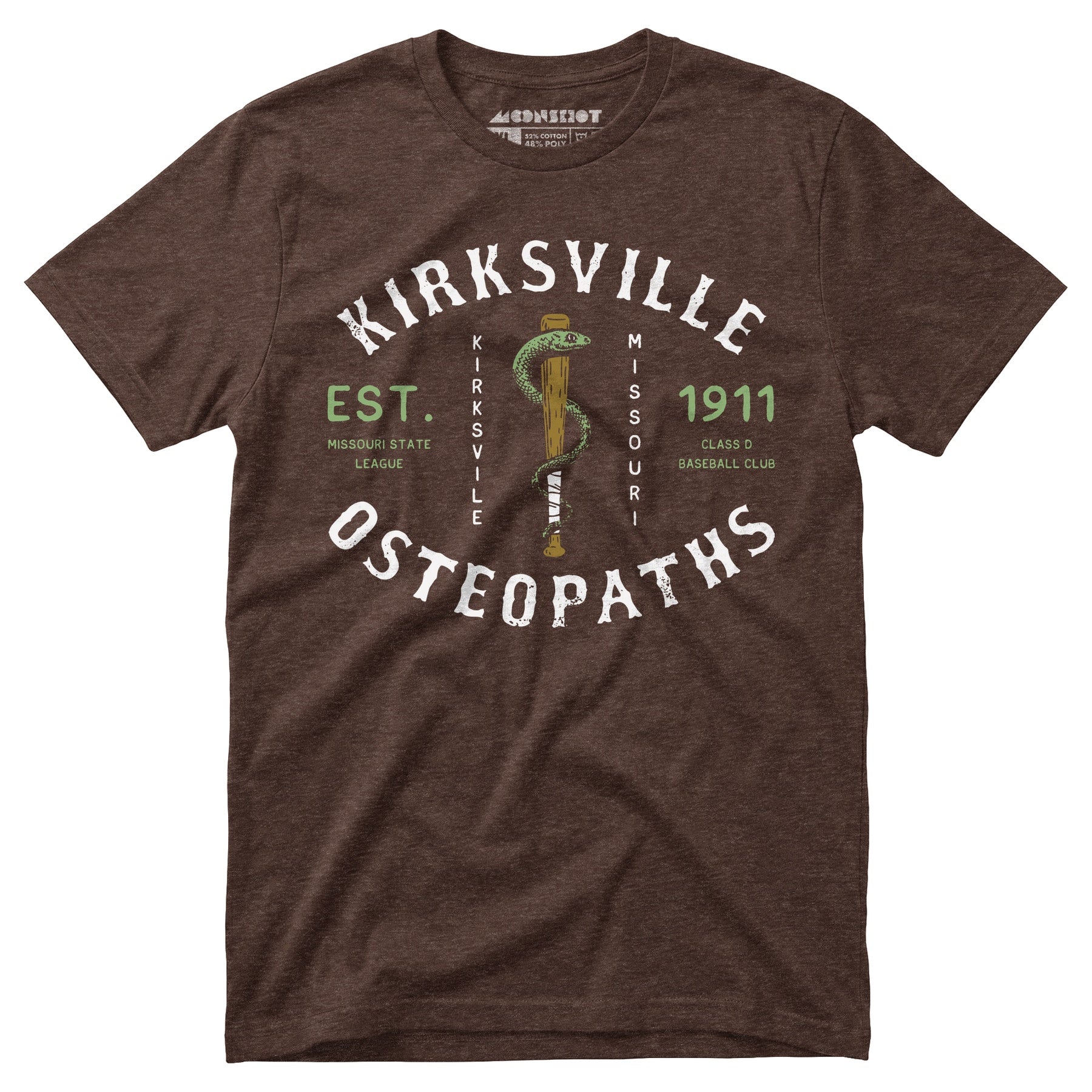 Kirksville Osteopaths - Missouri - Vintage Defunct Baseball Teams - Unisex T-Shirt