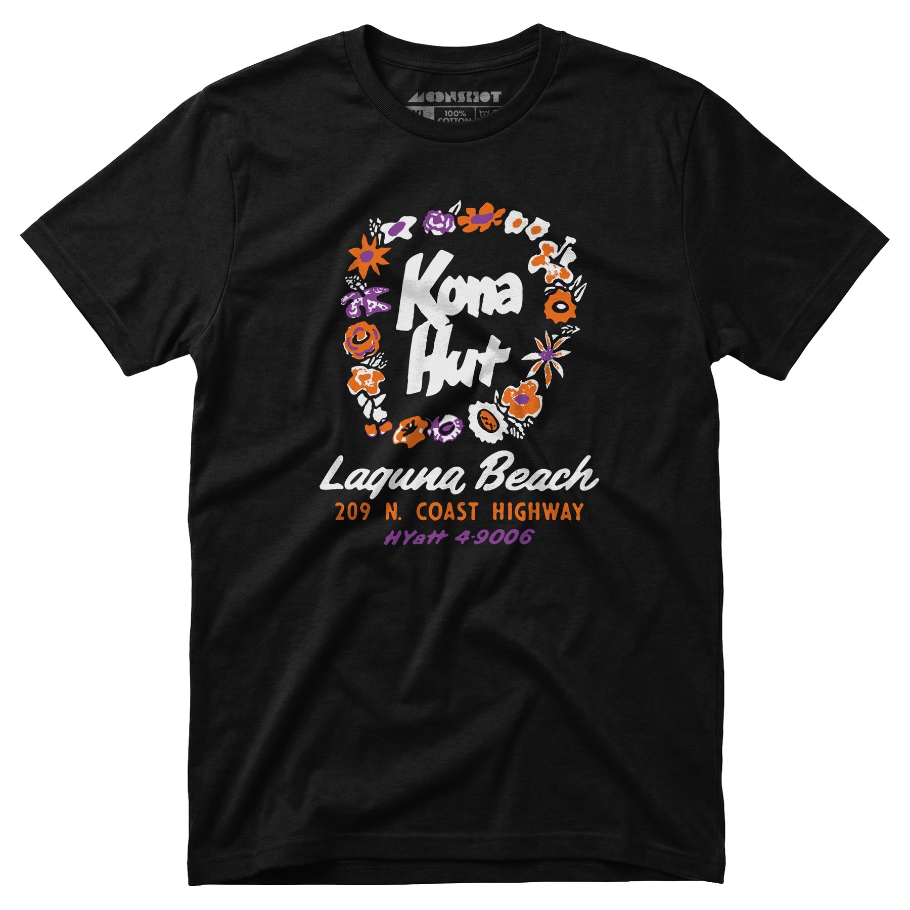 Kona Hut - Laguna Beach, CA - Vintage Tiki Bar - Unisex T-Shirt