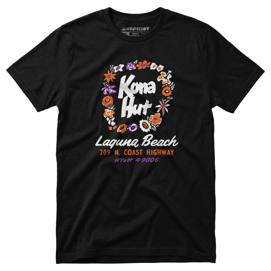 Kona Hut - Laguna Beach, CA - Vintage Tiki Bar - Unisex T-Shirt