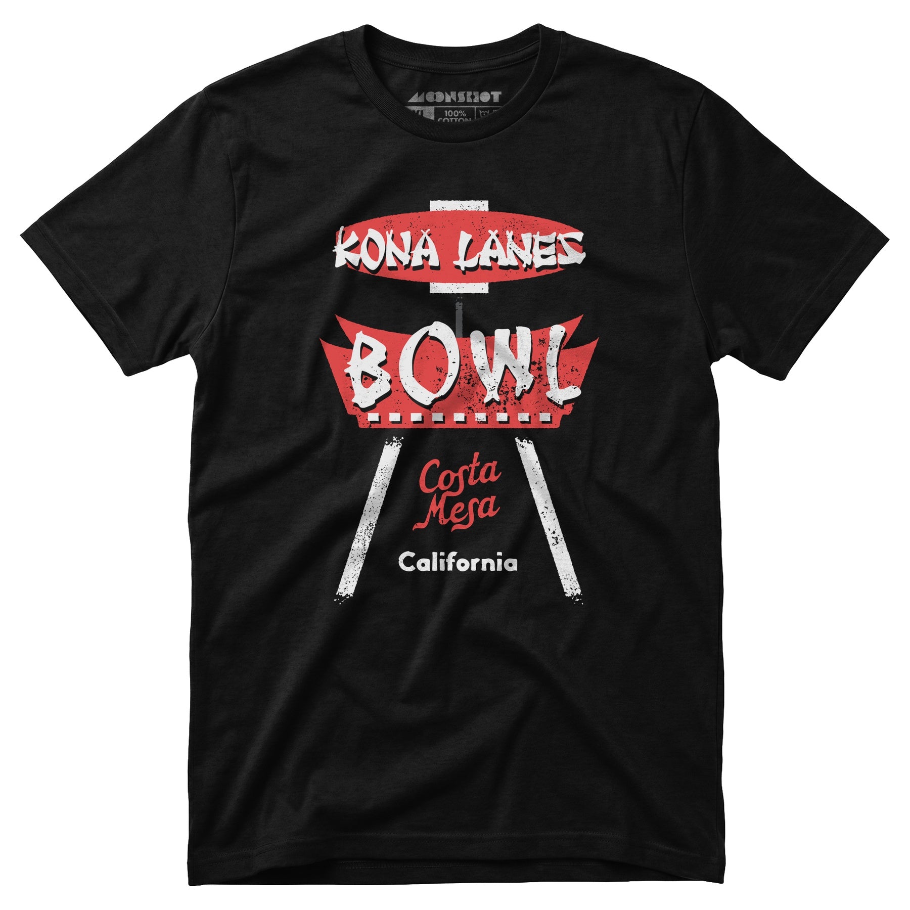 Kona Lanes - Costa Mesa, CA - Vintage Bowling Alley - Unisex T-Shirt