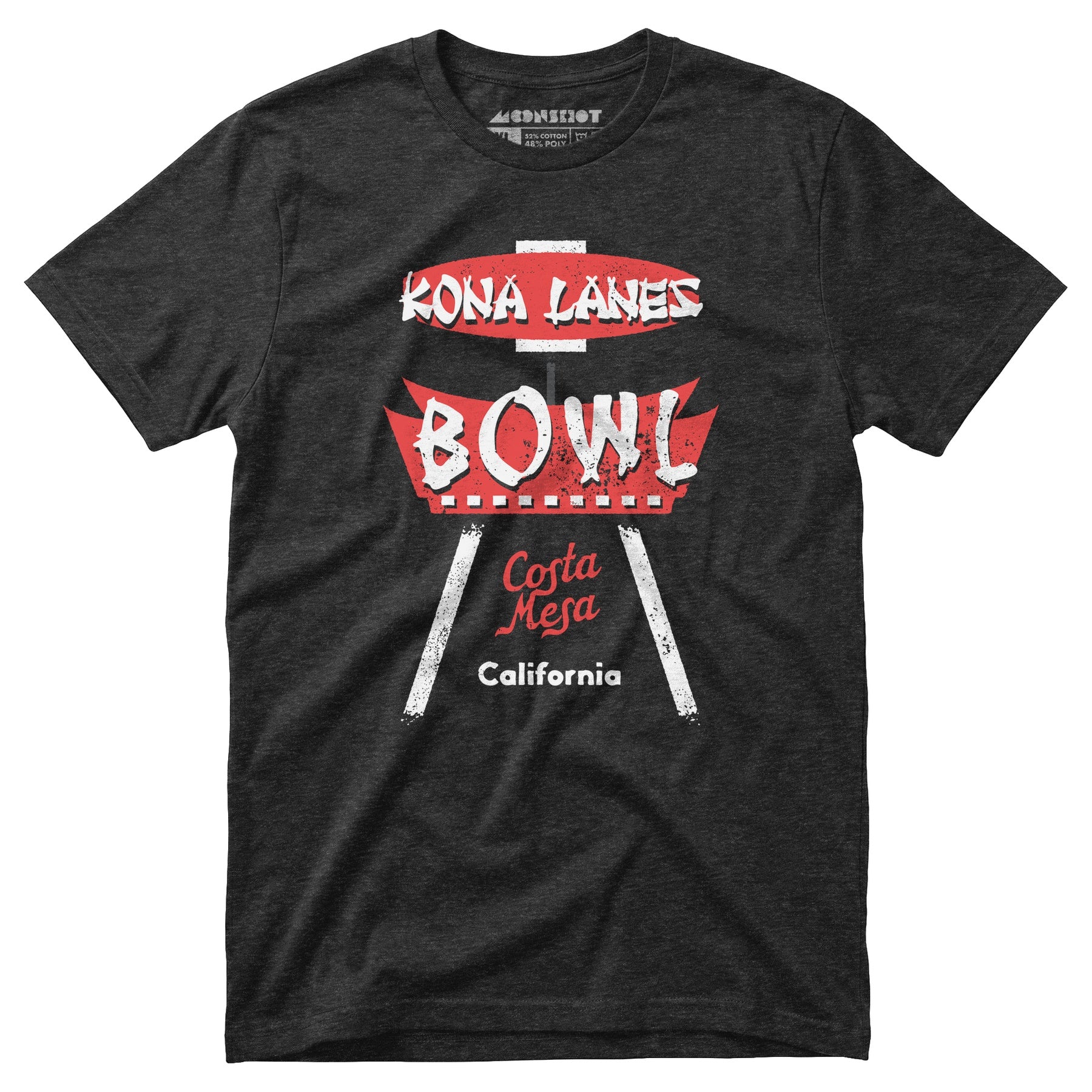 Kona Lanes - Costa Mesa, CA - Vintage Bowling Alley - Unisex T-Shirt