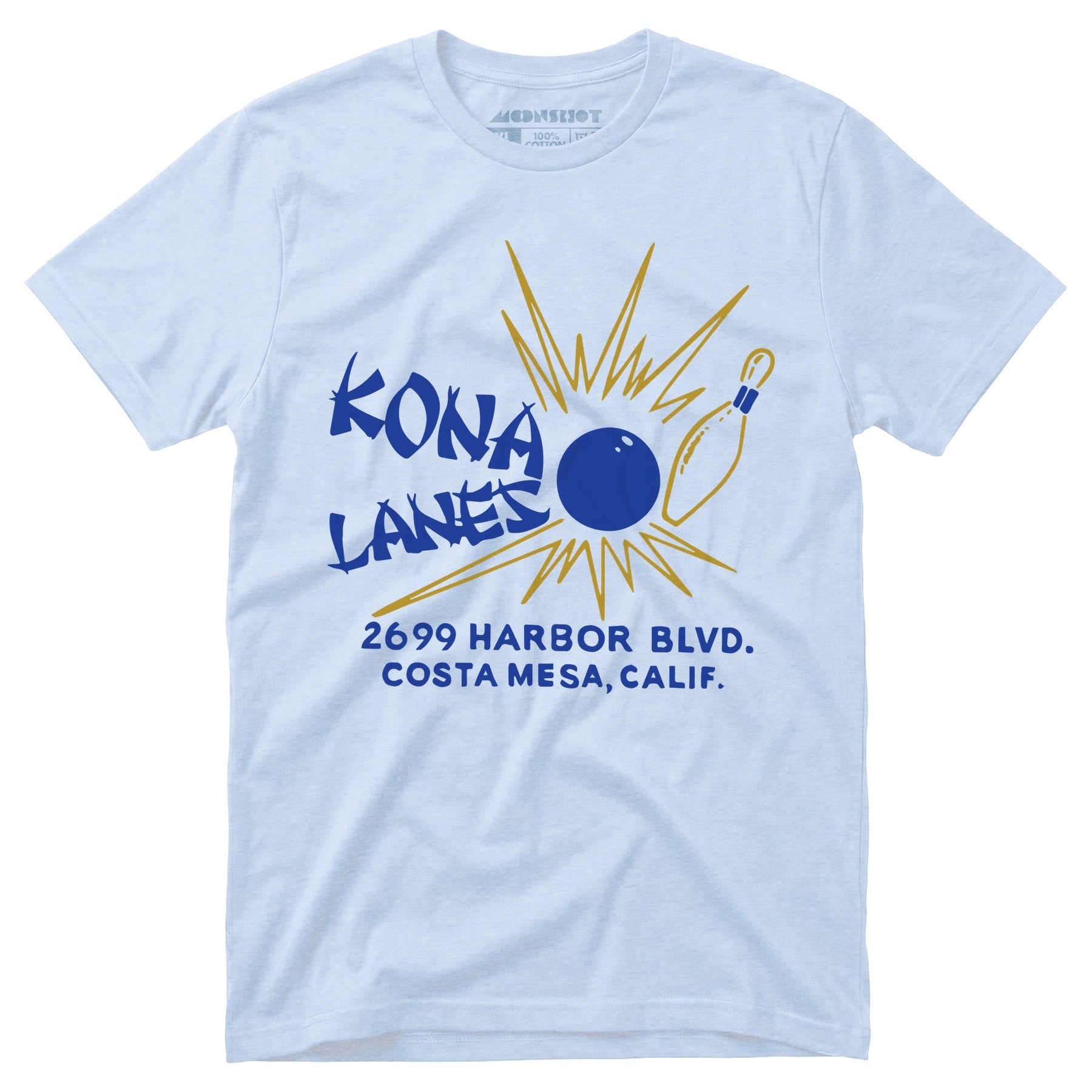Kona Lanes v2 - Costa Mesa, CA - Vintage Bowling Alley - Unisex T-Shirt