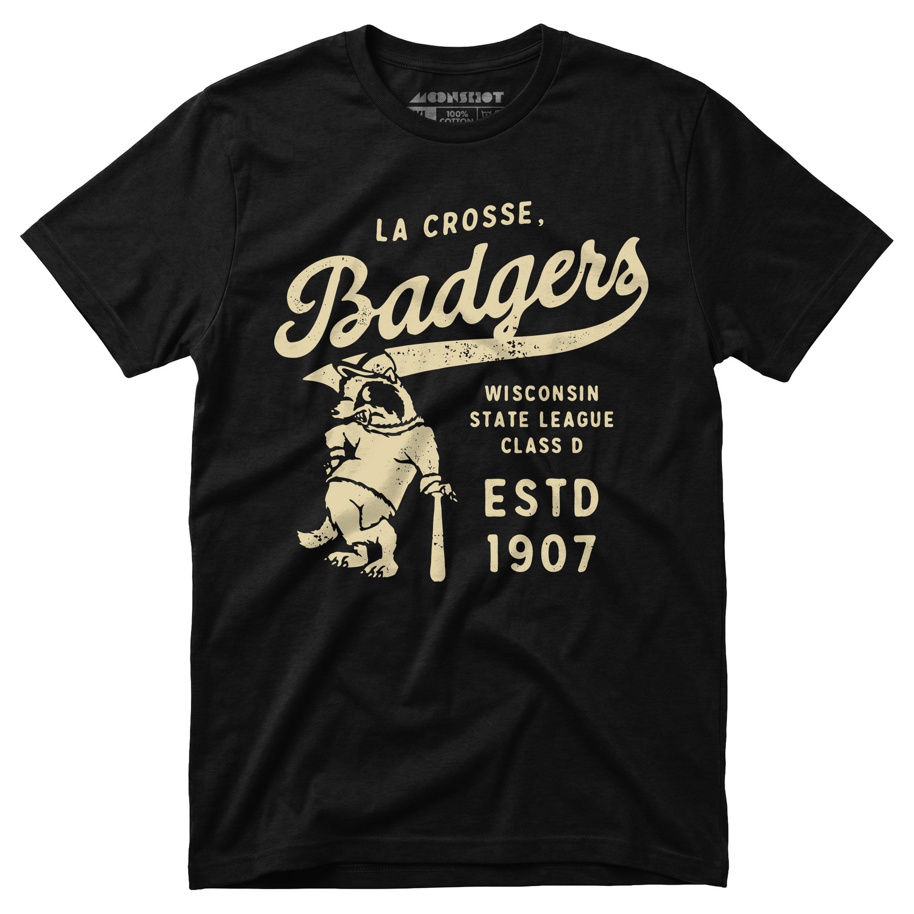 La Crosse Badgers - Wisconsin - Vintage Defunct Baseball Teams - Unisex T-Shirt