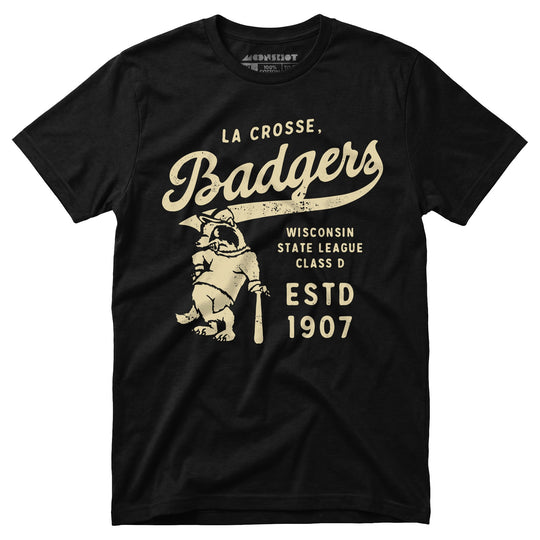 La Crosse Badgers - Wisconsin - Vintage Defunct Baseball Teams - Unisex T-Shirt