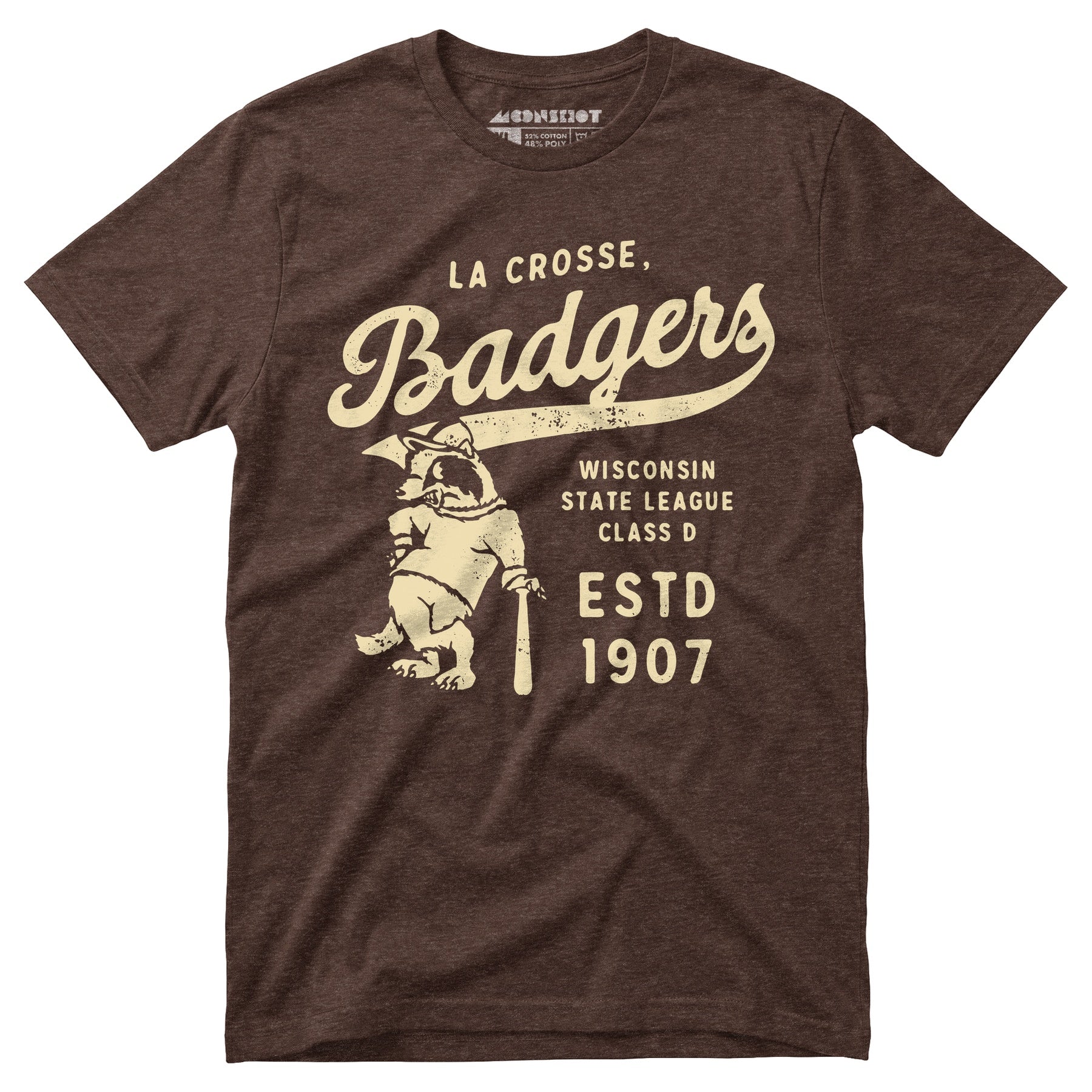 La Crosse Badgers - Wisconsin - Vintage Defunct Baseball Teams - Unisex T-Shirt