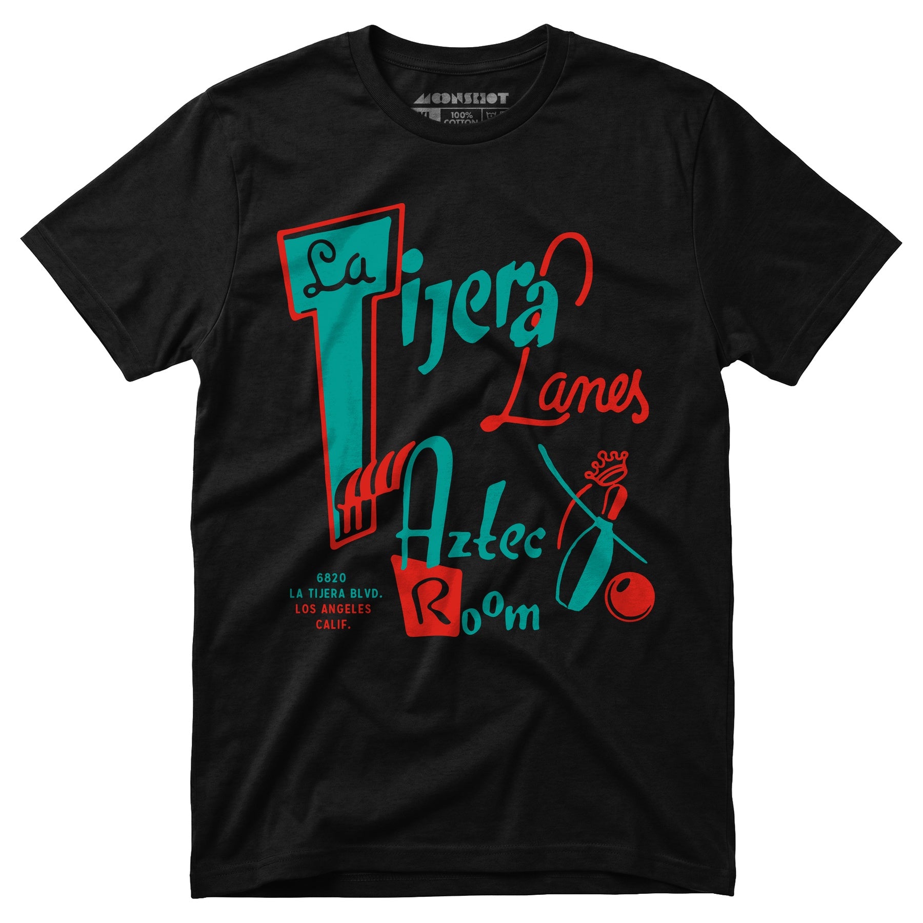 La Tijera Lanes - Los Angeles, CA - Vintage Bowling Alley - Unisex T-Shirt