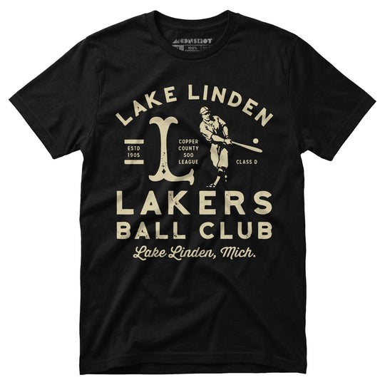 Lake Linden Lakers - Michigan - Vintage Defunct Baseball Teams - Unisex T-Shirt
