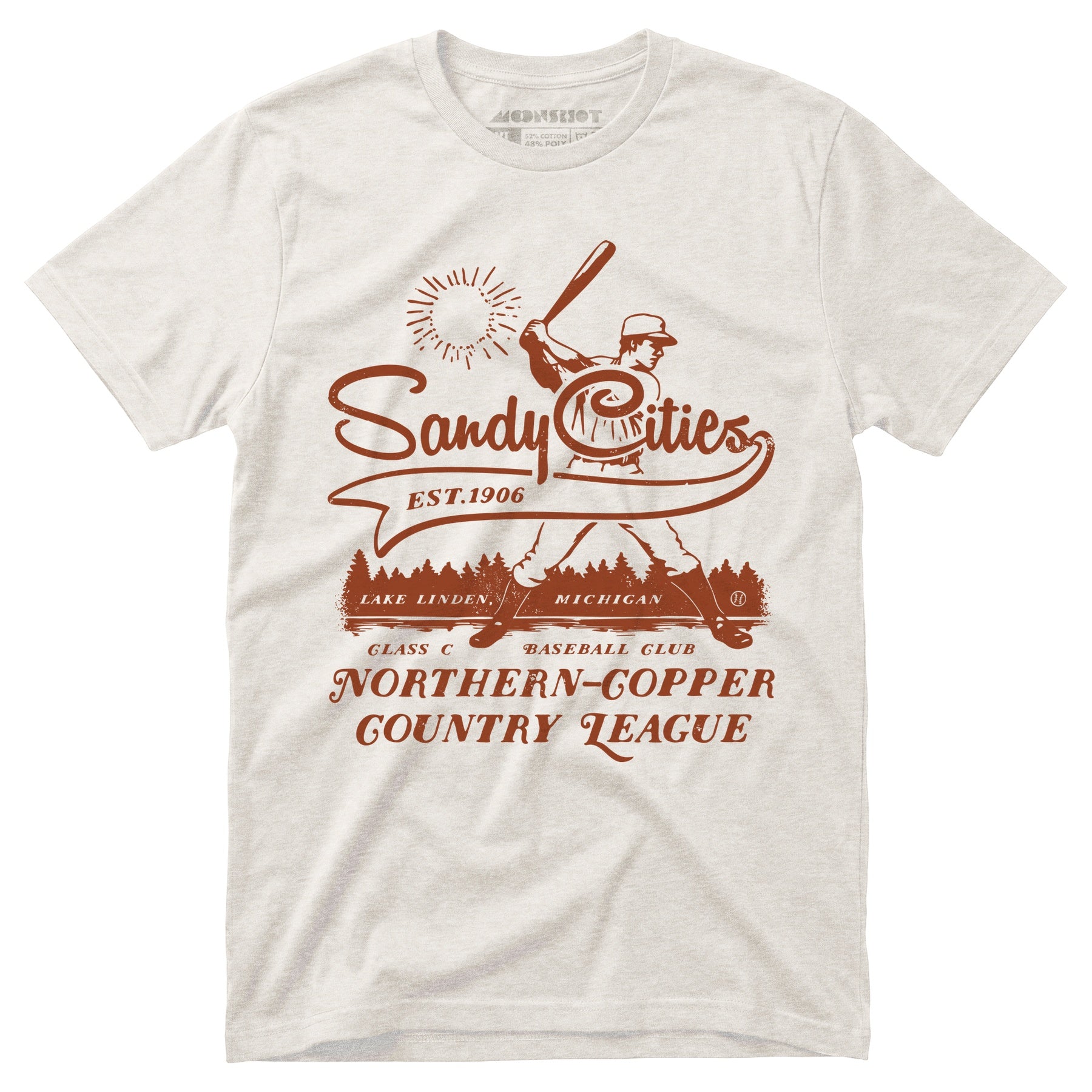 Lake Linden Sandy Cities - Michigan - Vintage Defunct Baseball Teams - Unisex T-Shirt