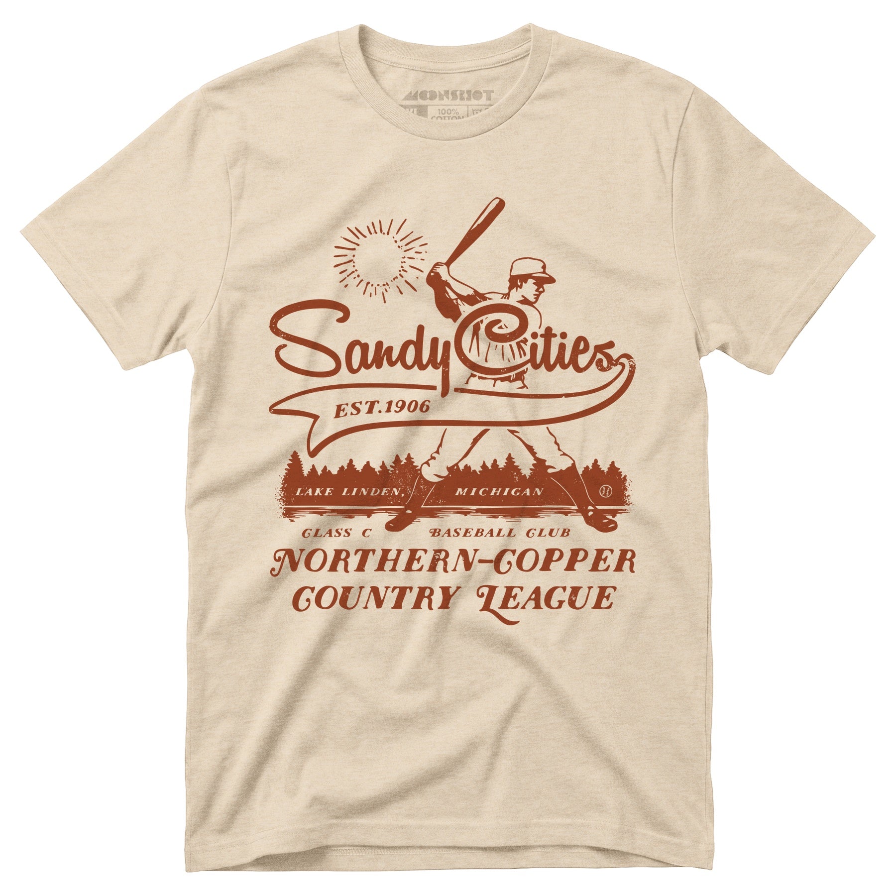 Lake Linden Sandy Cities - Michigan - Vintage Defunct Baseball Teams - Unisex T-Shirt