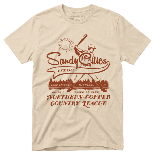 Lake Linden Sandy Cities - Michigan - Vintage Defunct Baseball Teams - Unisex T-Shirt