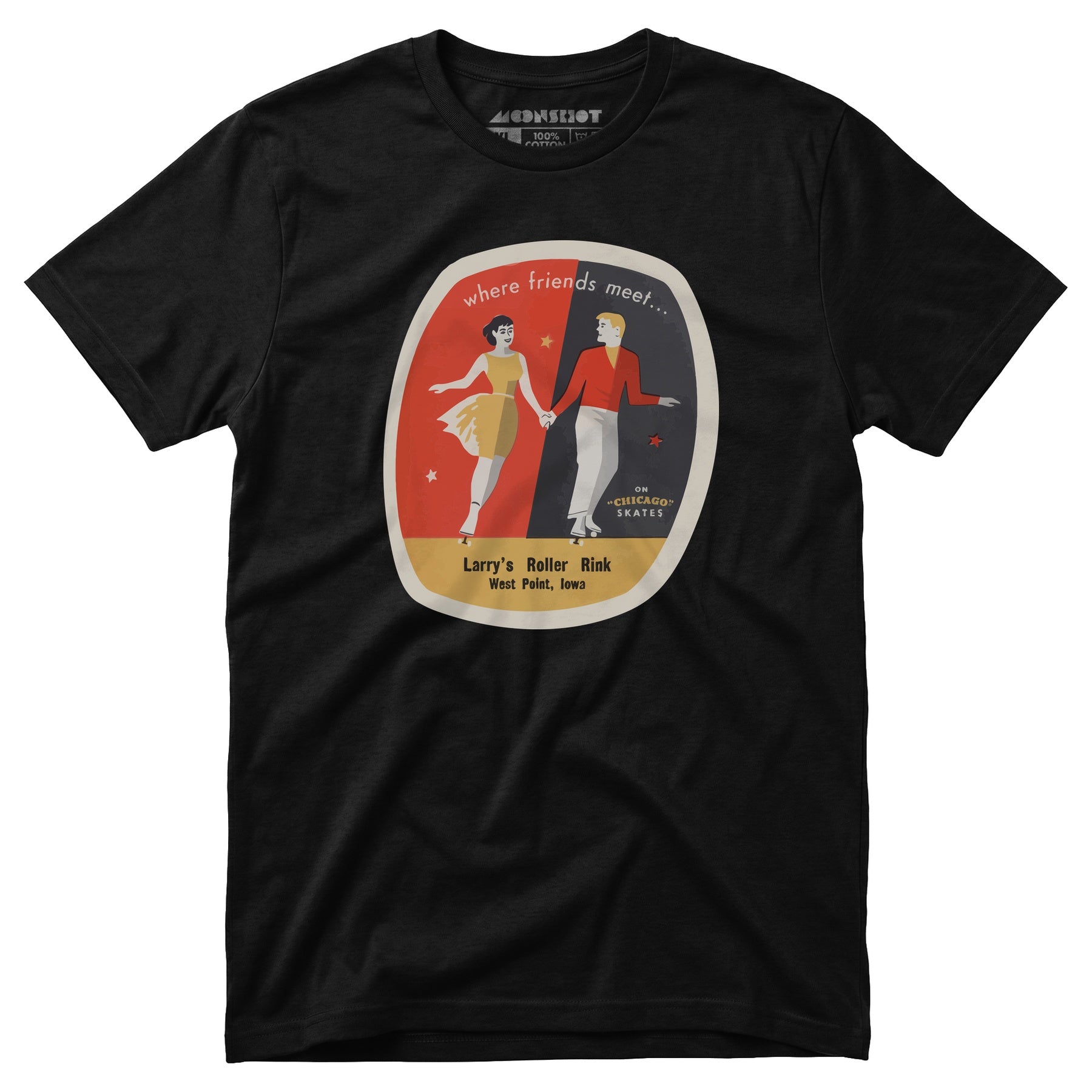 Larry's Roller Rink - West Point, IA - Vintage Roller Rink - Unisex T-Shirt
