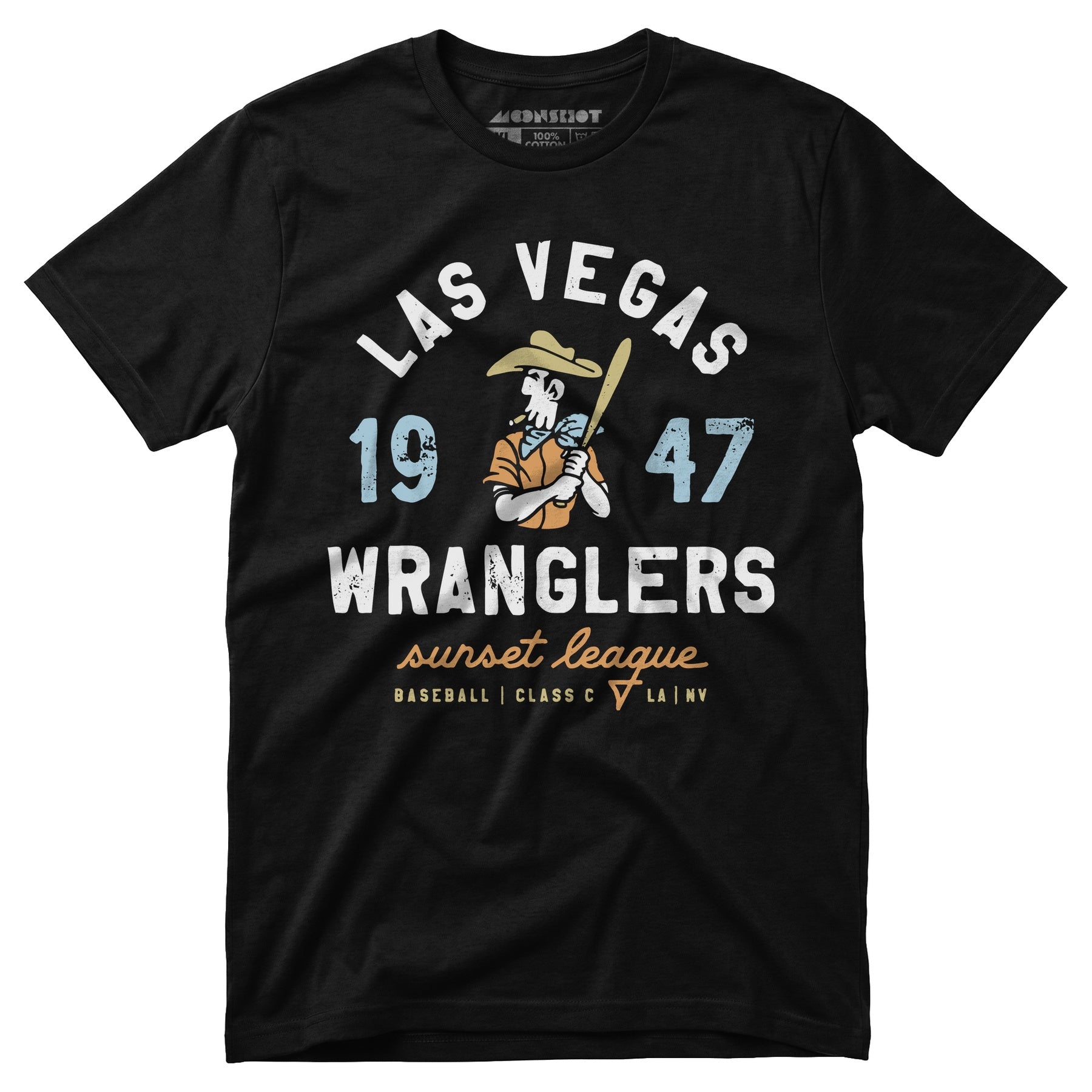 Las Vegas Wranglers - Nevada - Vintage Defunct Baseball Teams - Unisex T-Shirt