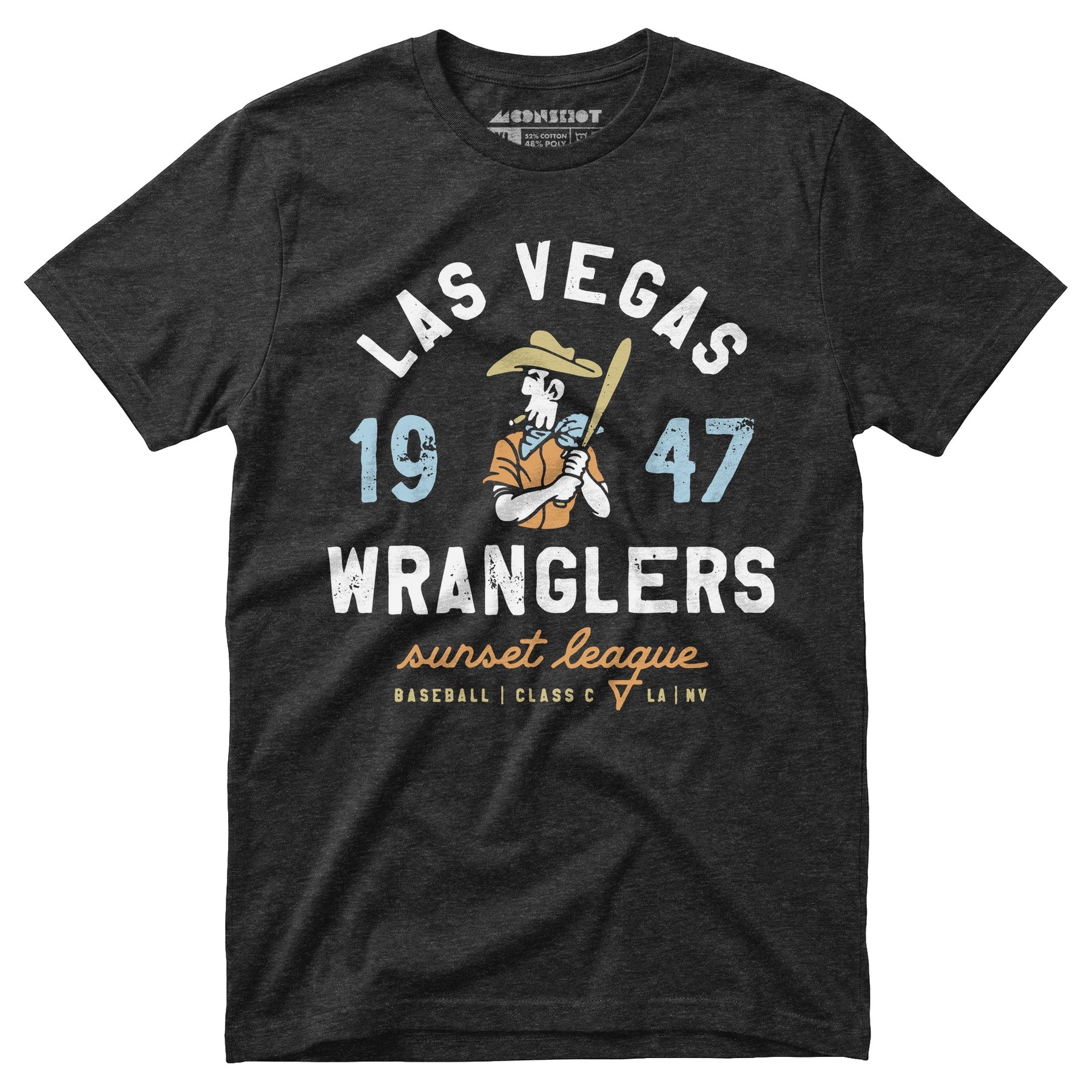 Las Vegas Wranglers - Nevada - Vintage Defunct Baseball Teams - Unisex T-Shirt