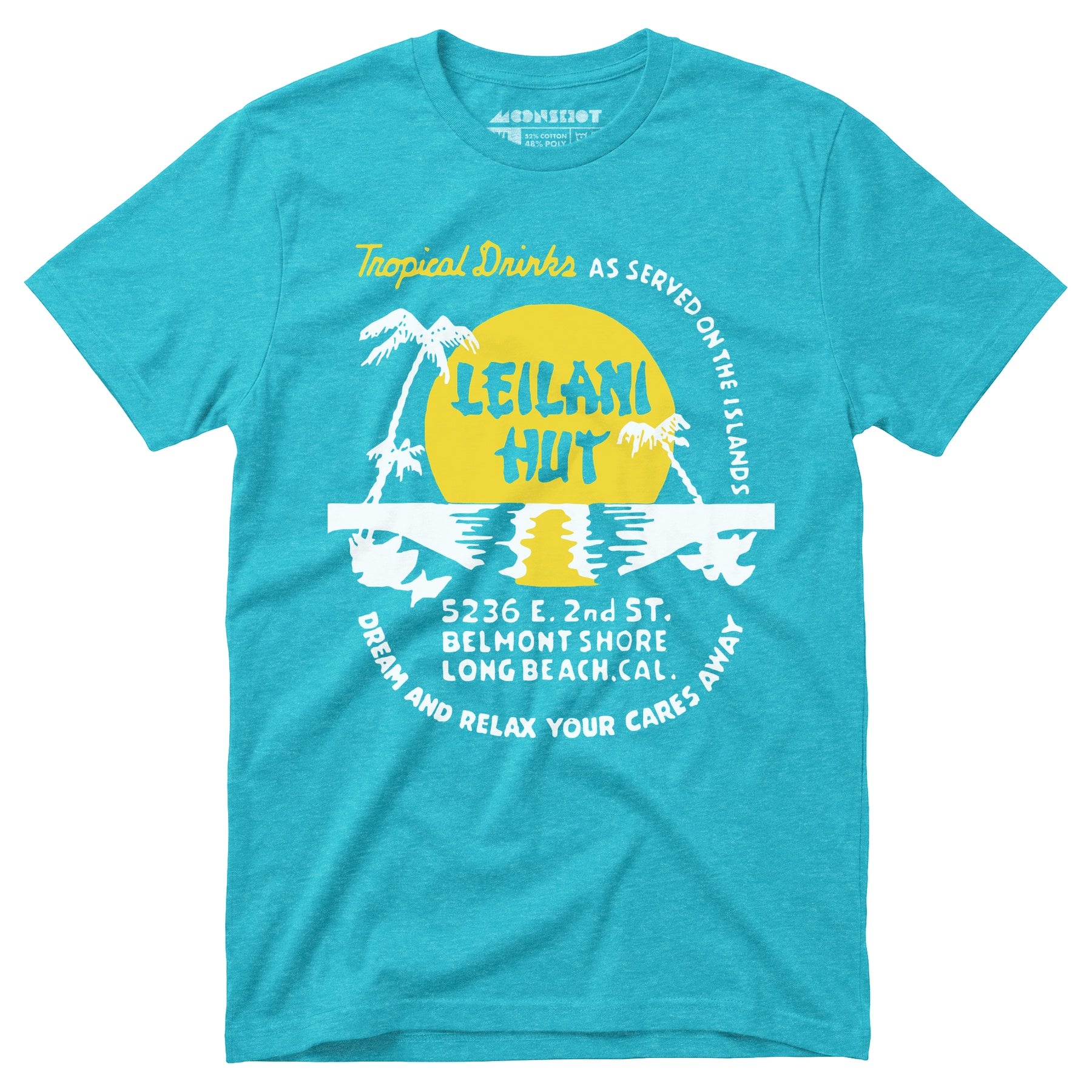 Leilani Hut - Long Beach, CA - Vintage Tiki Bar - Unisex T-Shirt