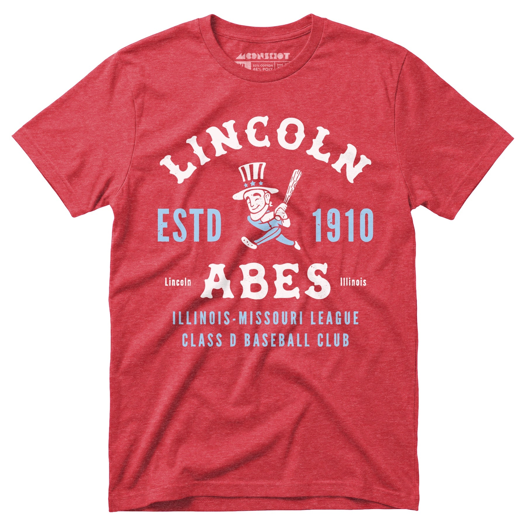 Lincoln Abes - Illinois - Vintage Defunct Baseball Teams - Unisex T-Shirt