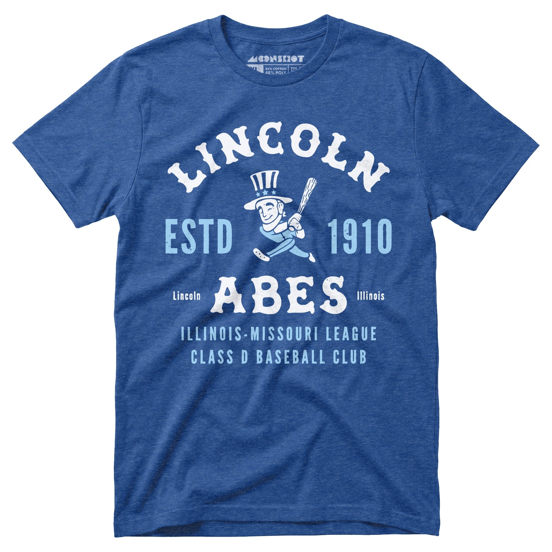 Lincoln Abes - Illinois - Vintage Defunct Baseball Teams - Unisex T-Shirt