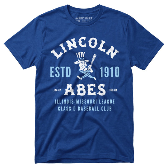 Lincoln Abes - Illinois - Vintage Defunct Baseball Teams - Unisex T-Shirt