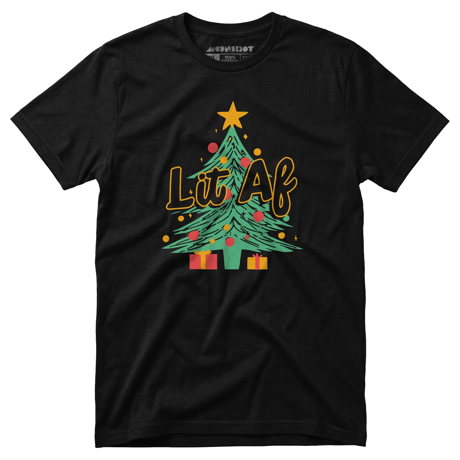 Lit AF Christmas Tree - Unisex T-Shirt