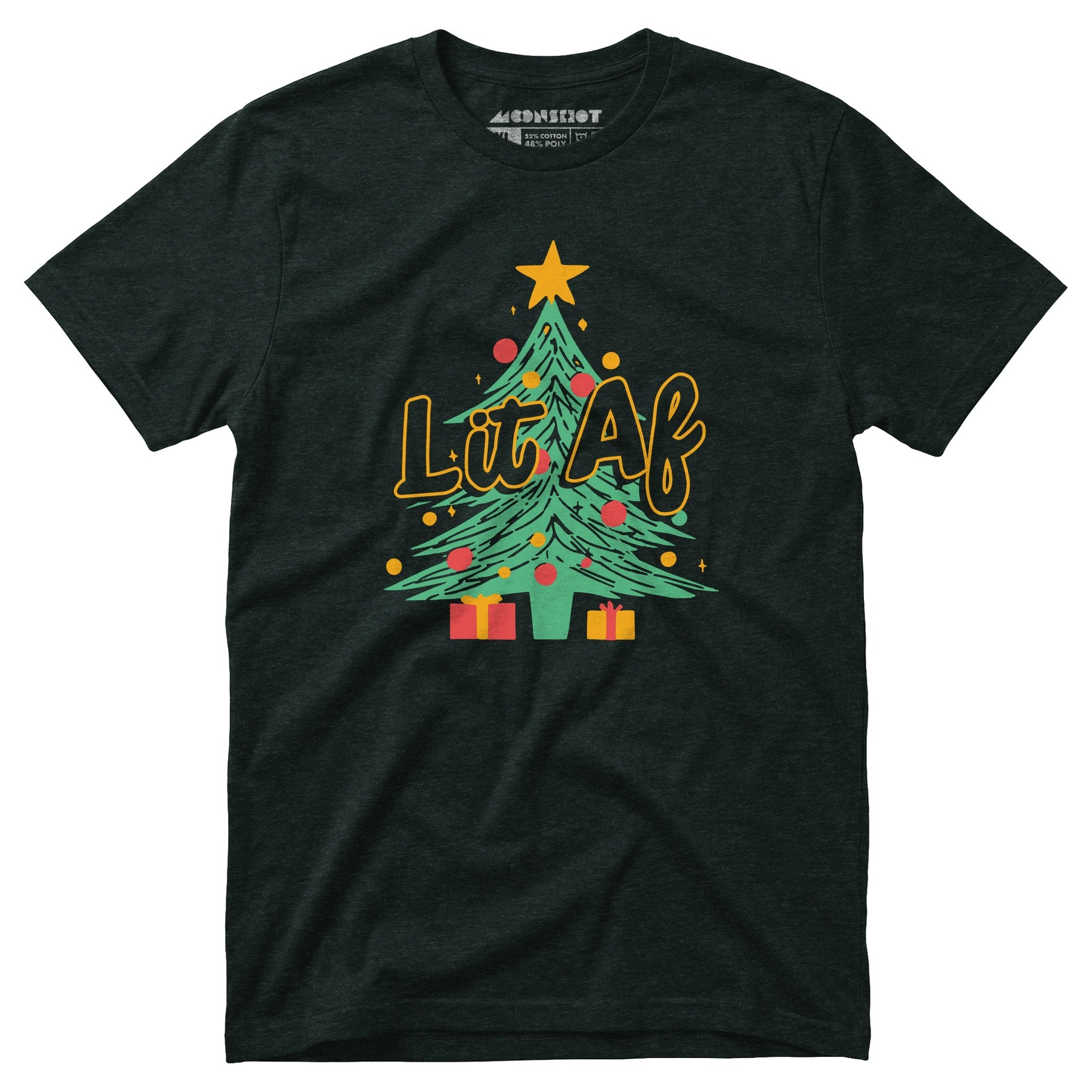 Lit AF Christmas Tree - Unisex T-Shirt