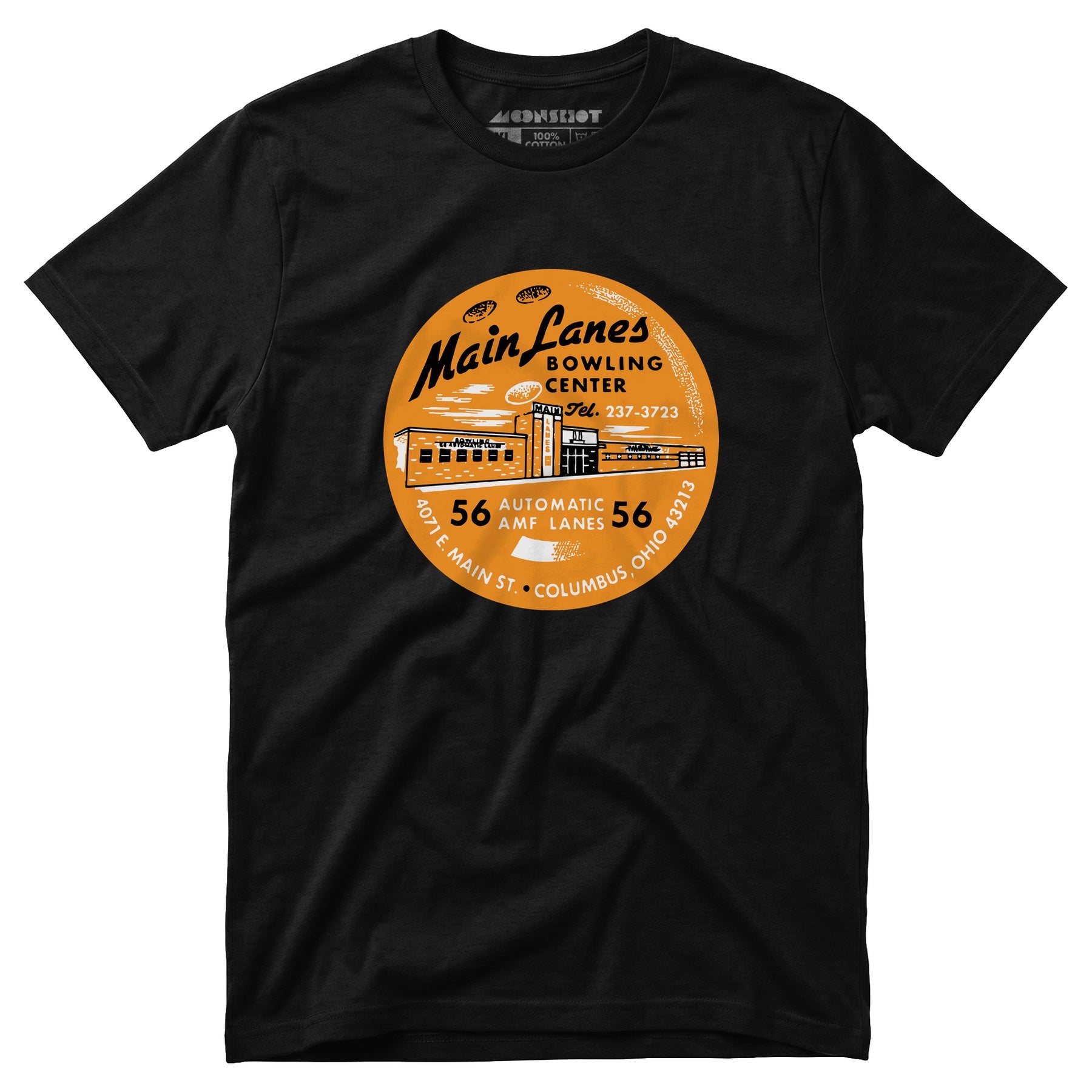 Main Lanes - Columbus Ohio - Vintage Bowling Alley - Unisex T-Shirt