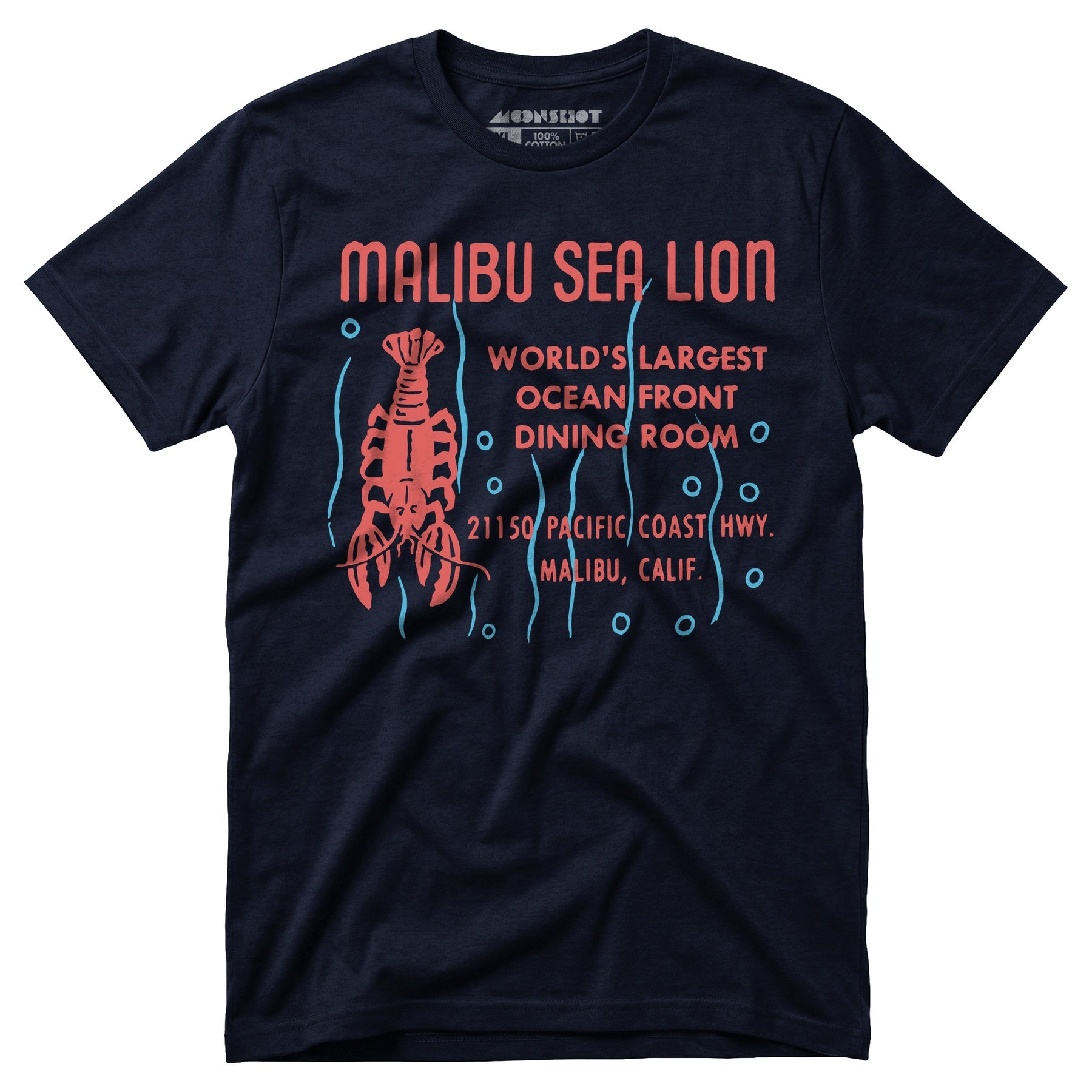 Malibu Sea Lion - Malibu, CA - Vintage Restaurant - Unisex T-Shirt