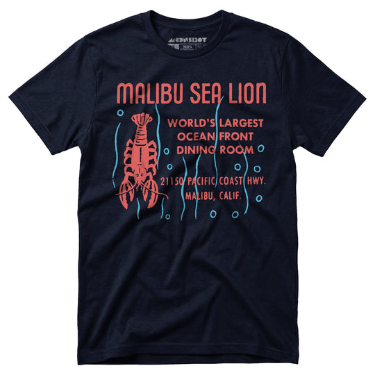 Malibu Sea Lion - Malibu, CA - Vintage Restaurant - Unisex T-Shirt