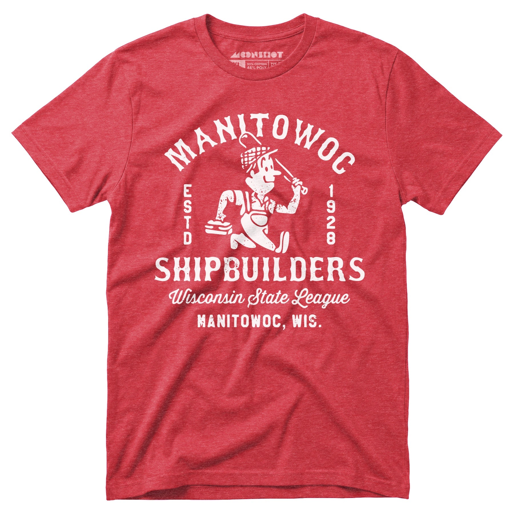 Manitowoc Shipbuilders - Wisconsin - Vintage Defunct Baseball Teams - Unisex T-Shirt