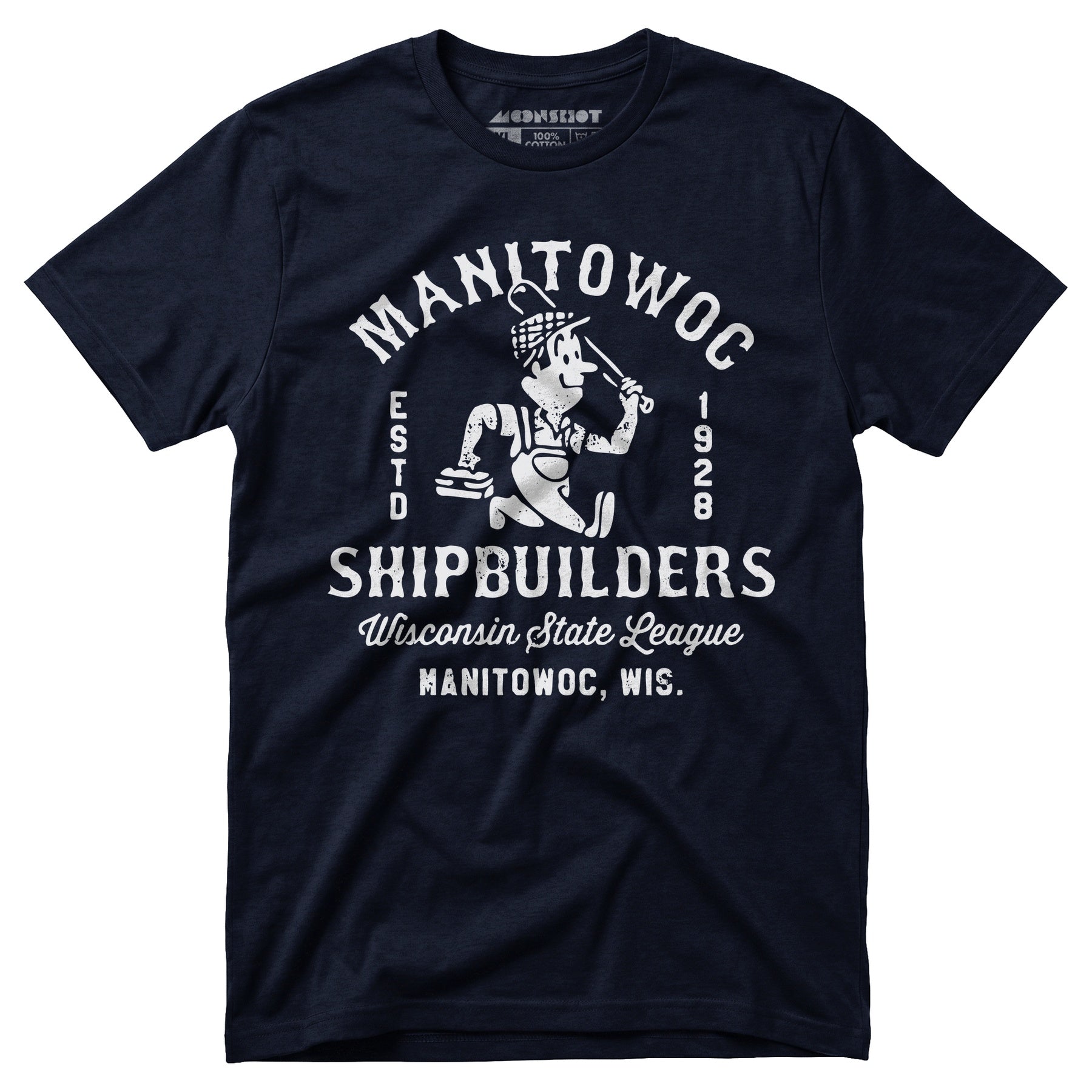 Manitowoc Shipbuilders - Wisconsin - Vintage Defunct Baseball Teams - Unisex T-Shirt