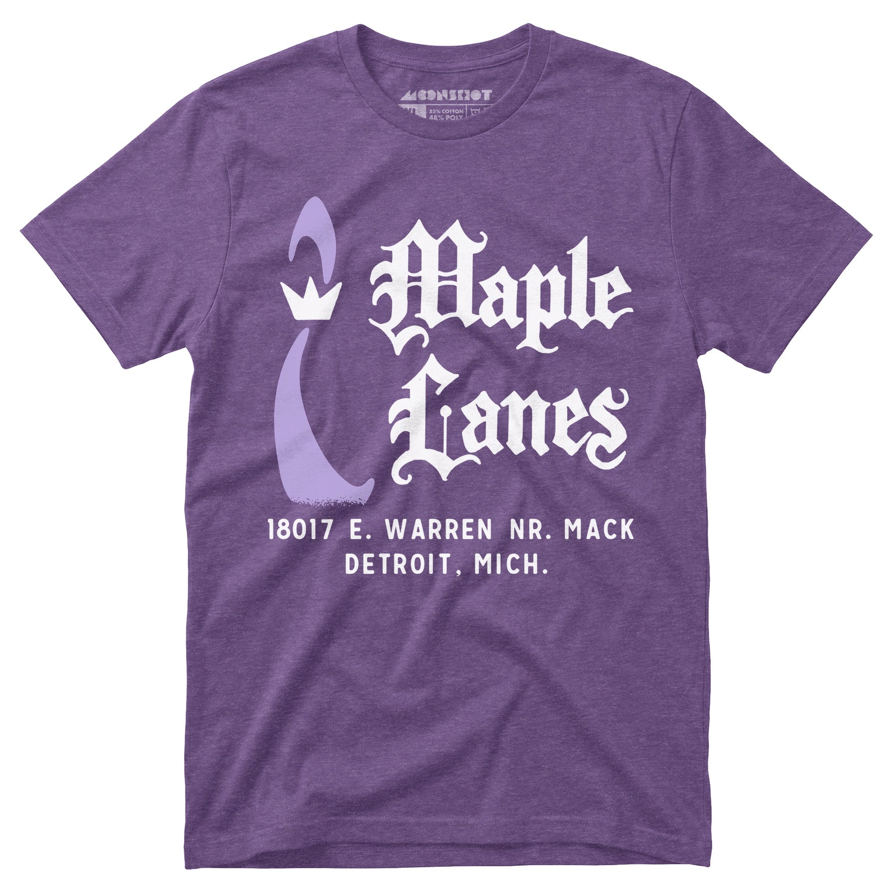 Maple Lanes - Detroit, MI - Vintage Bowling Alley - Unisex T-Shirt