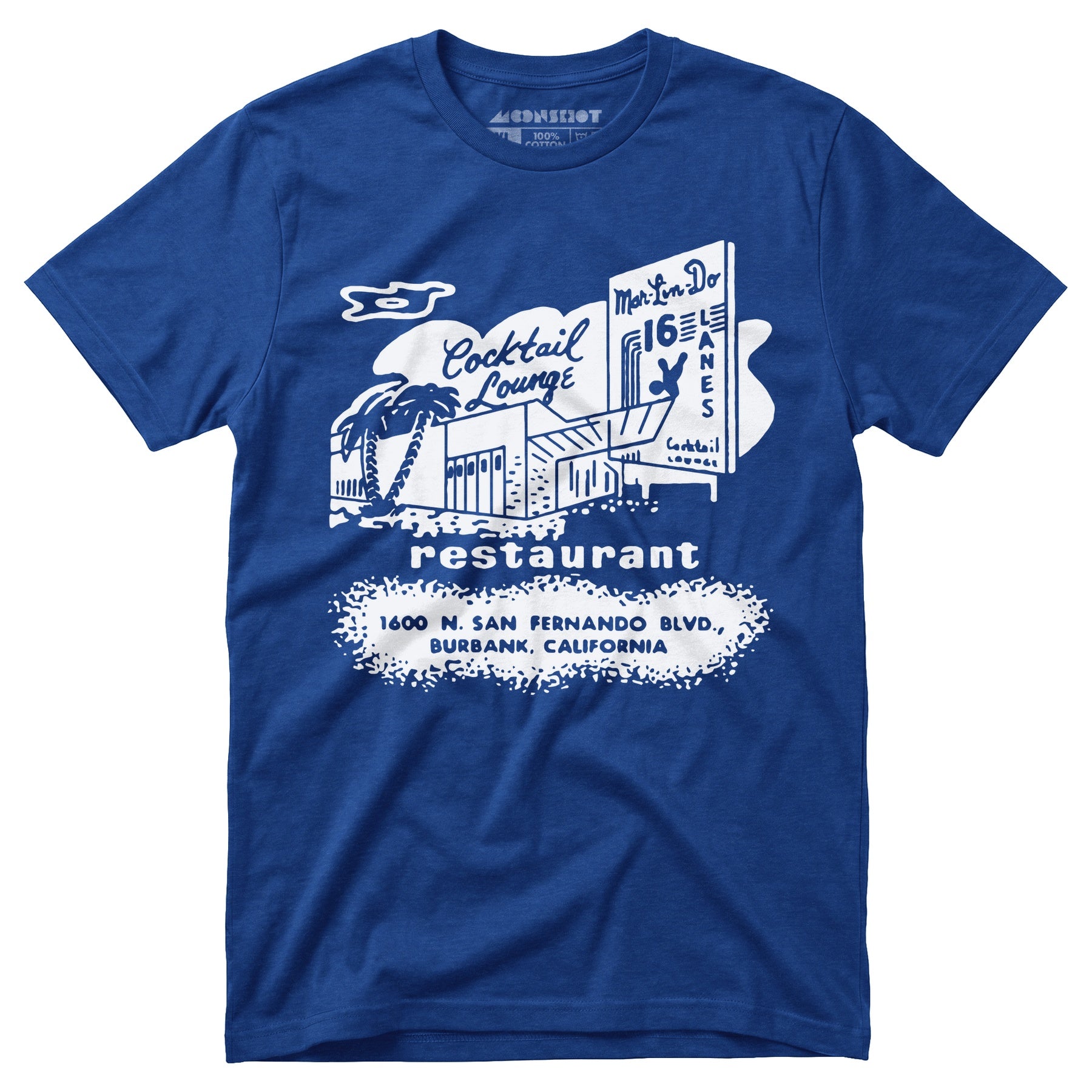 Mar-Lin-Do Lanes - Burbank, CA - Vintage Bowling Alley - Unisex T-Shirt