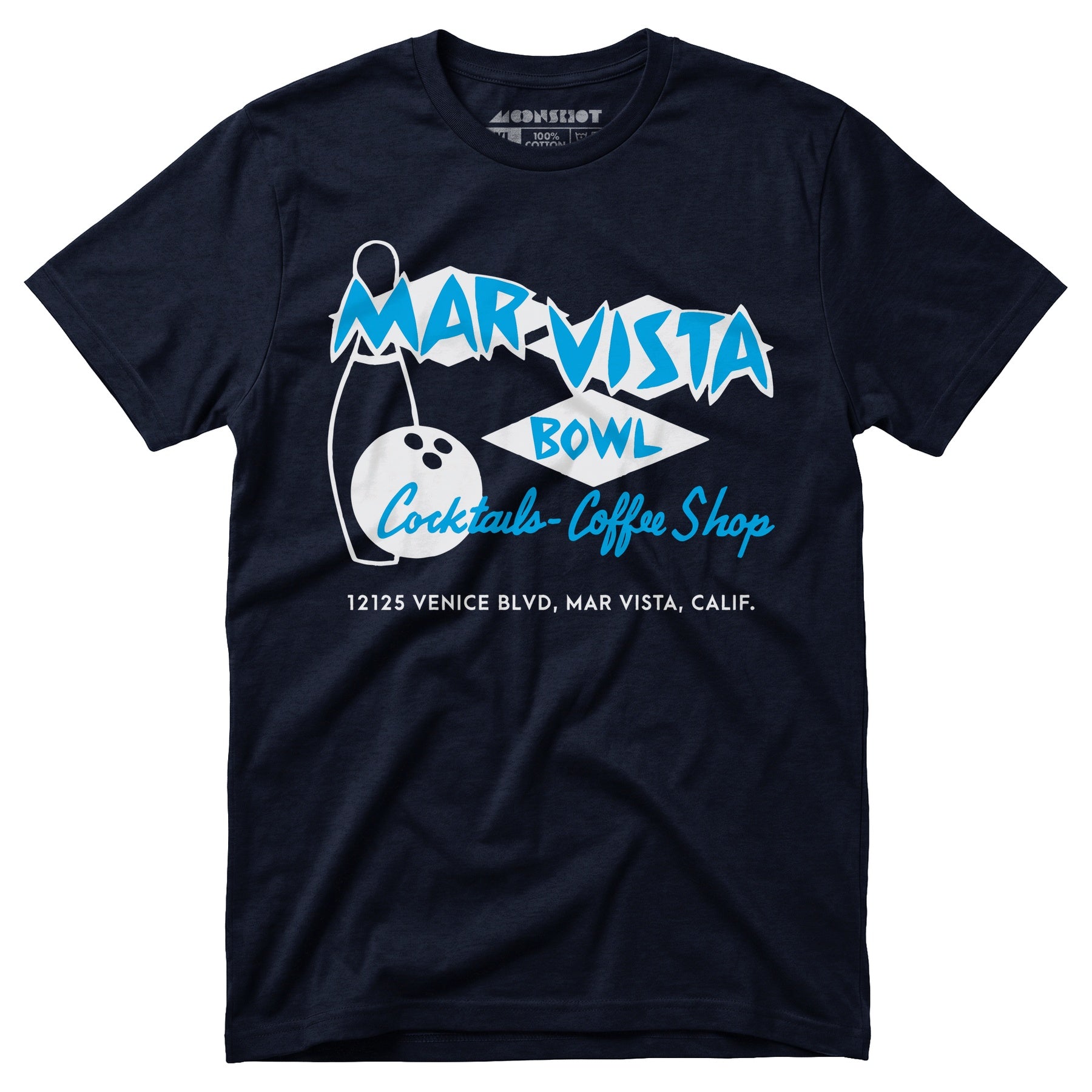 Mar Vista Bowl - Los Angeles, CA - Vintage Bowling Alley - Unisex T-Shirt