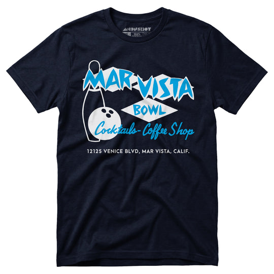 Mar Vista Bowl - Los Angeles, CA - Vintage Bowling Alley - Unisex T-Shirt