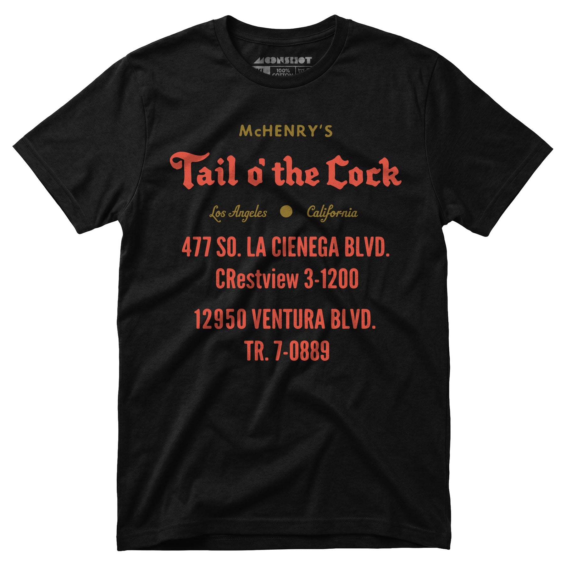 McHenry's Tail o' the Cock - Los Angeles, CA - Vintage Restaurant - Unisex T-Shirt