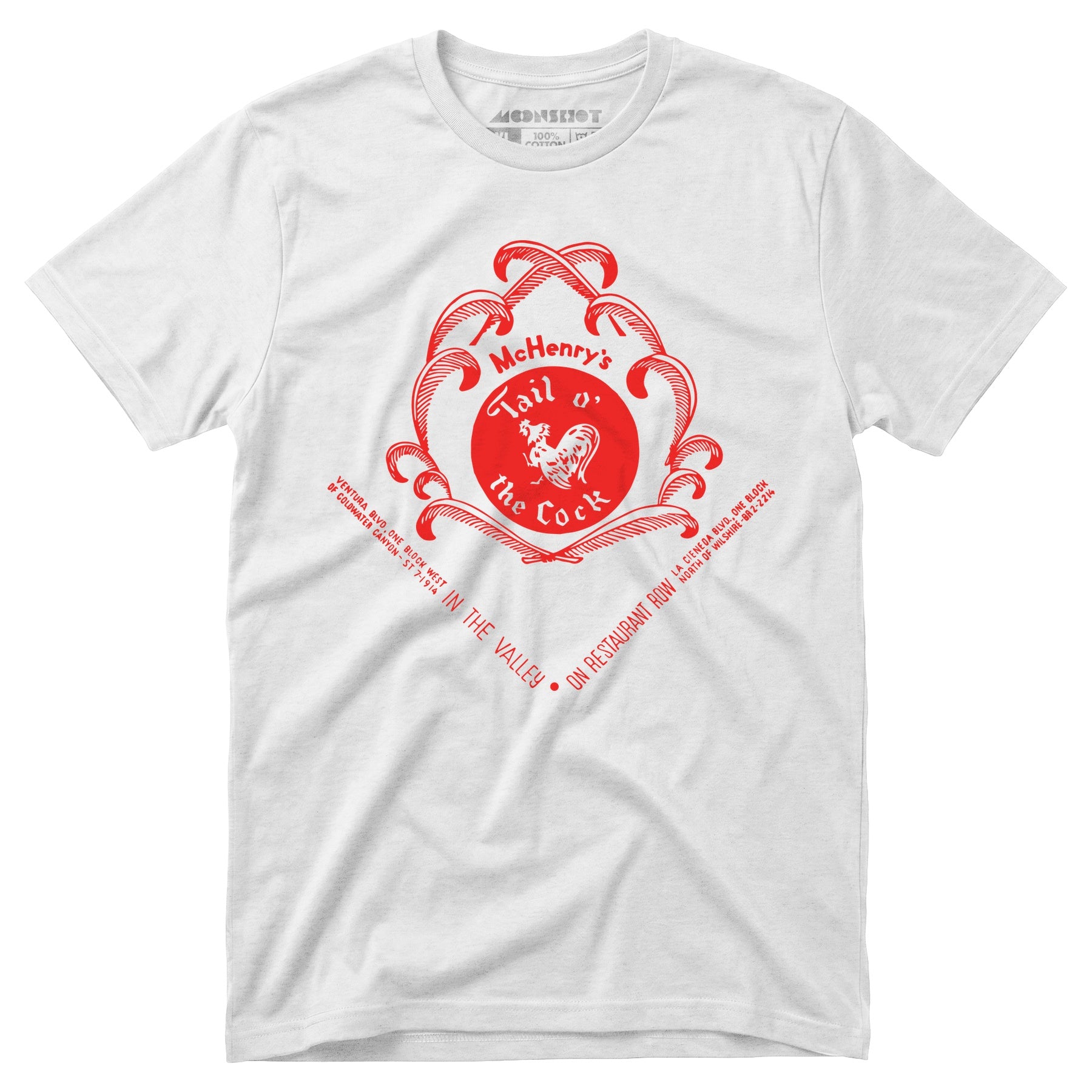 McHenry's Tail o' the Cock v2 - Los Angeles, CA - Vintage Restaurant - Unisex T-Shirt
