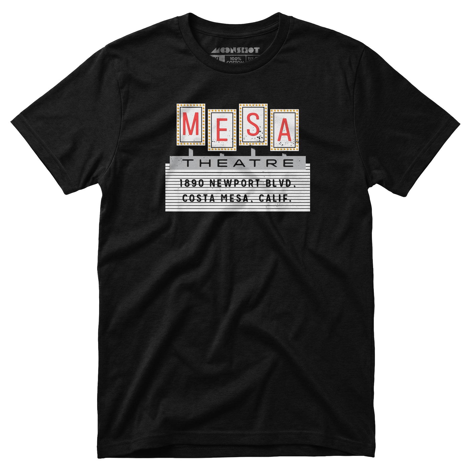 Mesa Theatre - Costa Mesa, CA - Vintage Movie Theatre - Unisex T-Shirt
