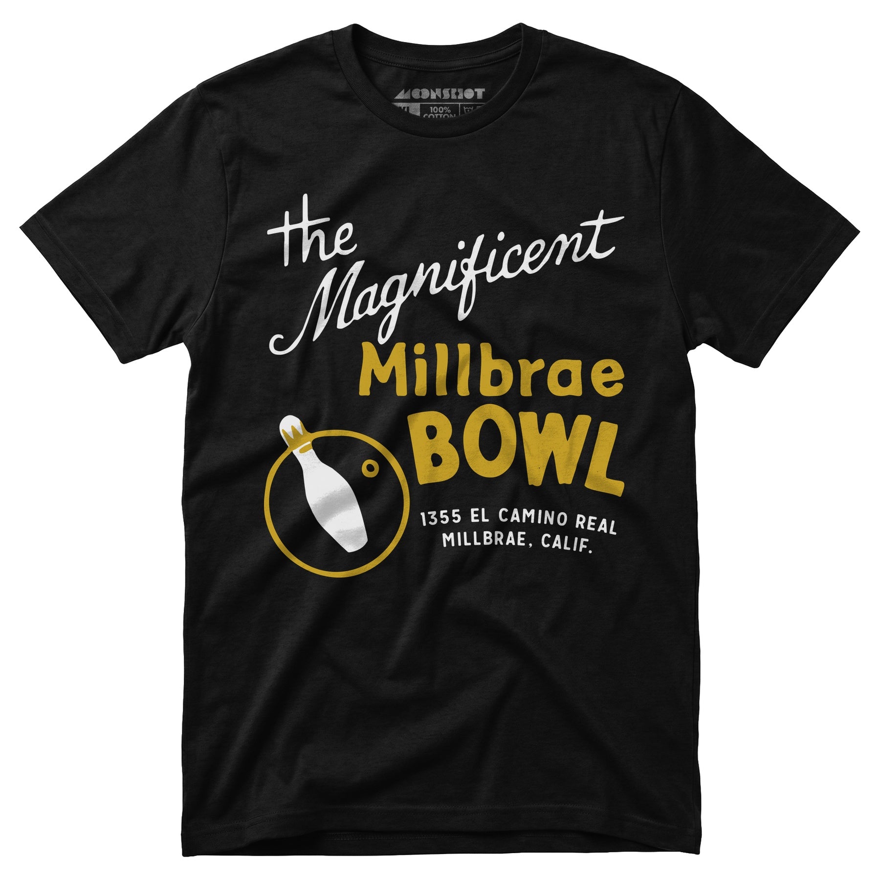 Millbrae Bowl - Millbrae, CA - Vintage Bowling Alley - Unisex T-Shirt