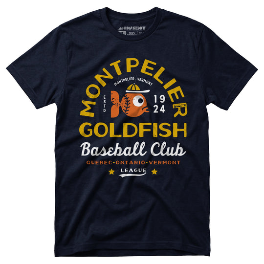 Montpelier Goldfish - Vermont - Vintage Defunct Baseball Teams - Unisex T-Shirt