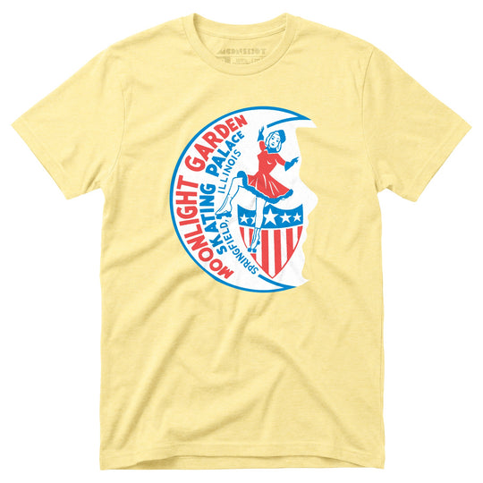 Moonlight Garden Skating Palace - Springfield, IL - Vintage Roller Rink - Unisex T-Shirt