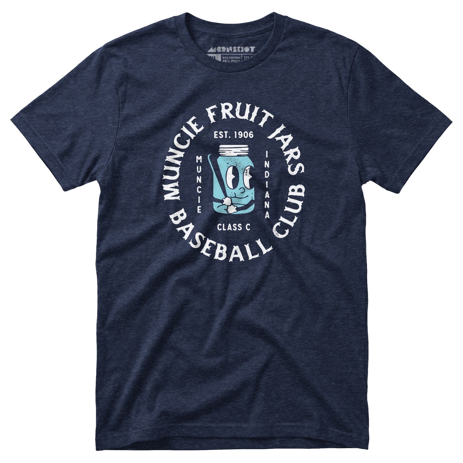 Muncie Fruit Jars - Indiana - Vintage Defunct Baseball Teams - Unisex T-Shirt