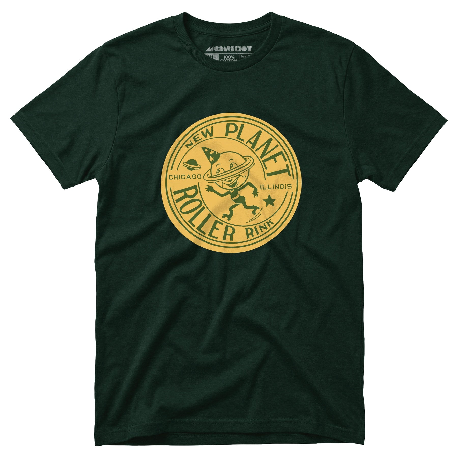 New Planet - Chicago, IL - Vintage Roller Rink - Unisex T-Shirt
