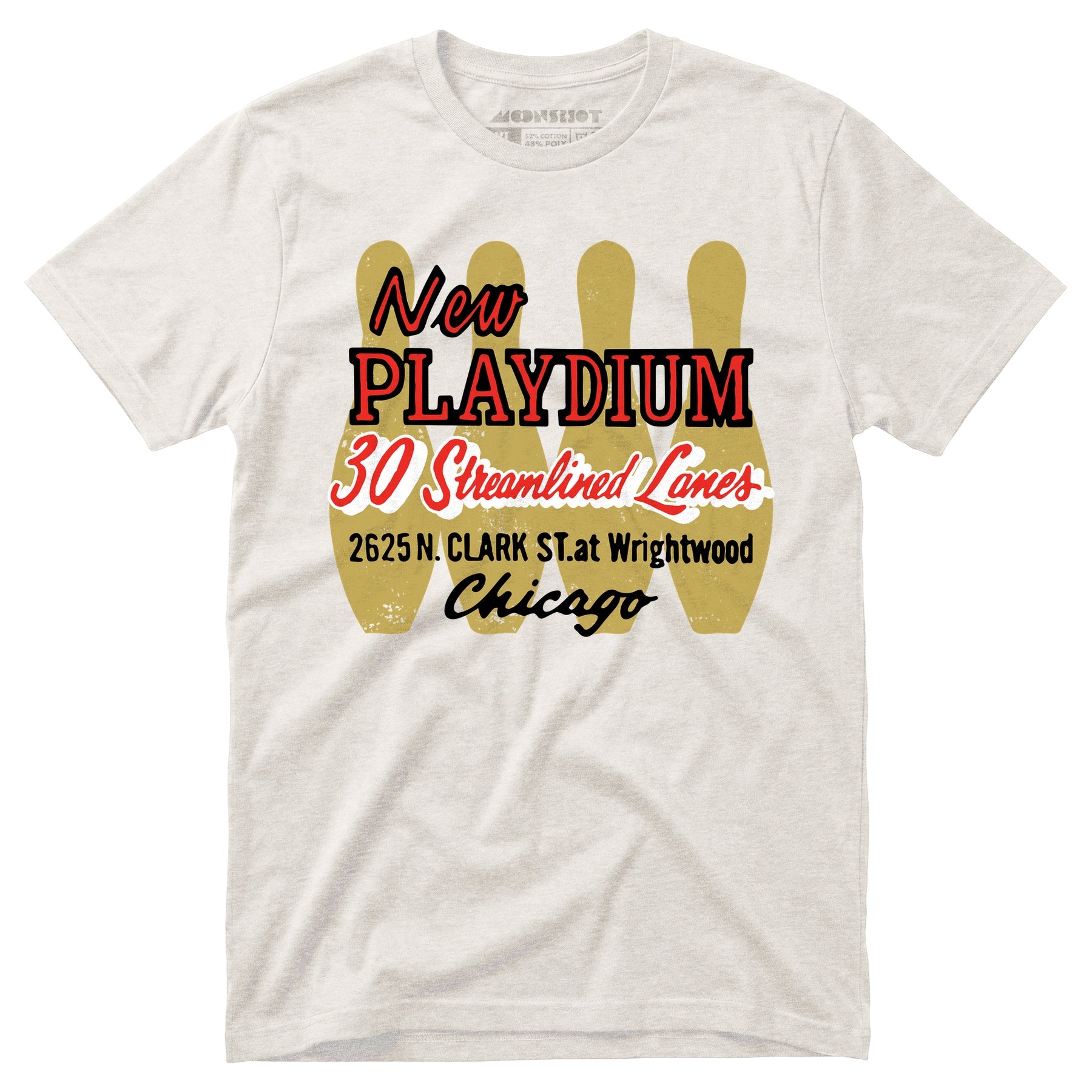 New Playdium - Chicago, IL - Vintage Bowling Alley - Unisex T-Shirt