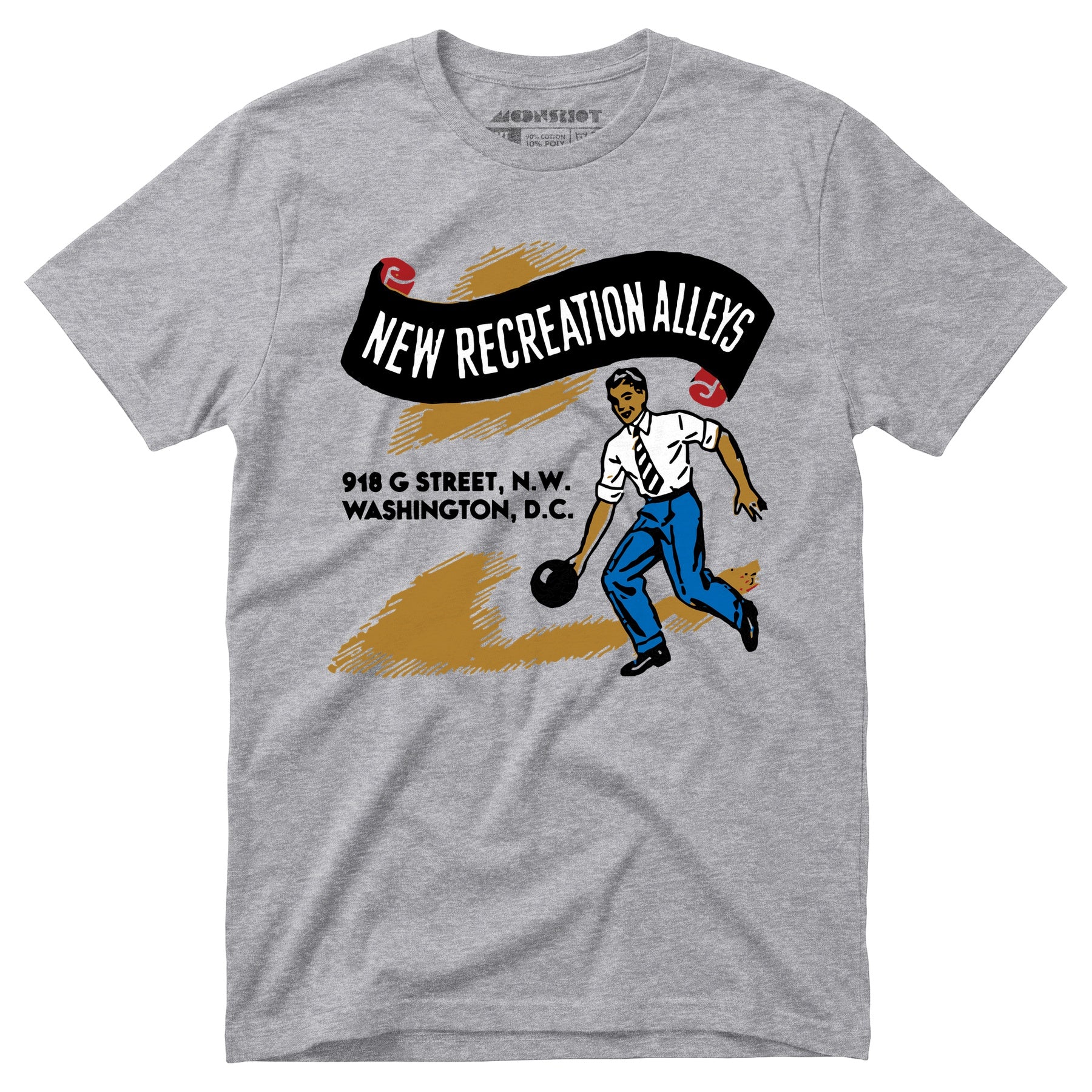 New Recreation Alleys - Washington D.C. - Vintage Bowling Alley - Unisex T-Shirt